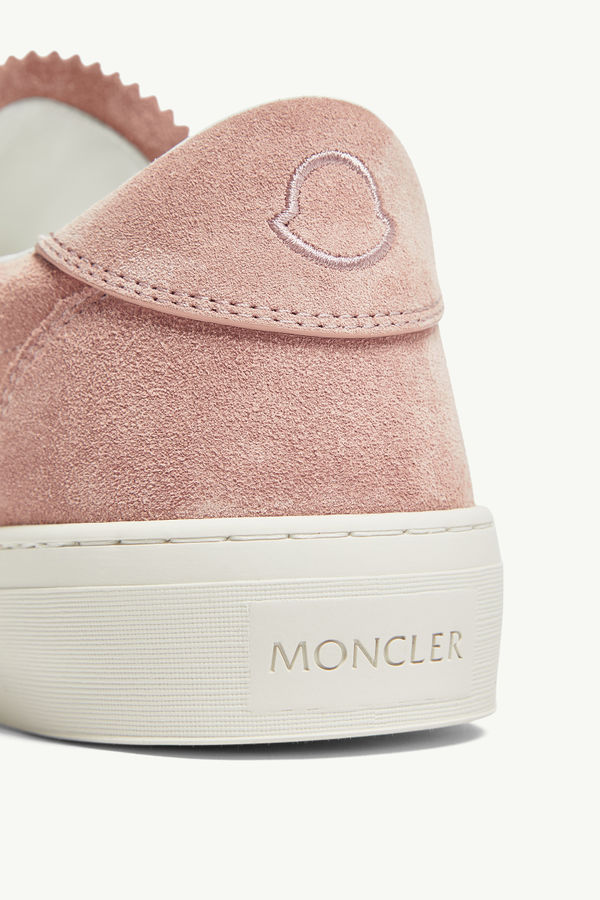 Sneaker Monaco M in pelle scamosciata Donna Rosa Moncler 3