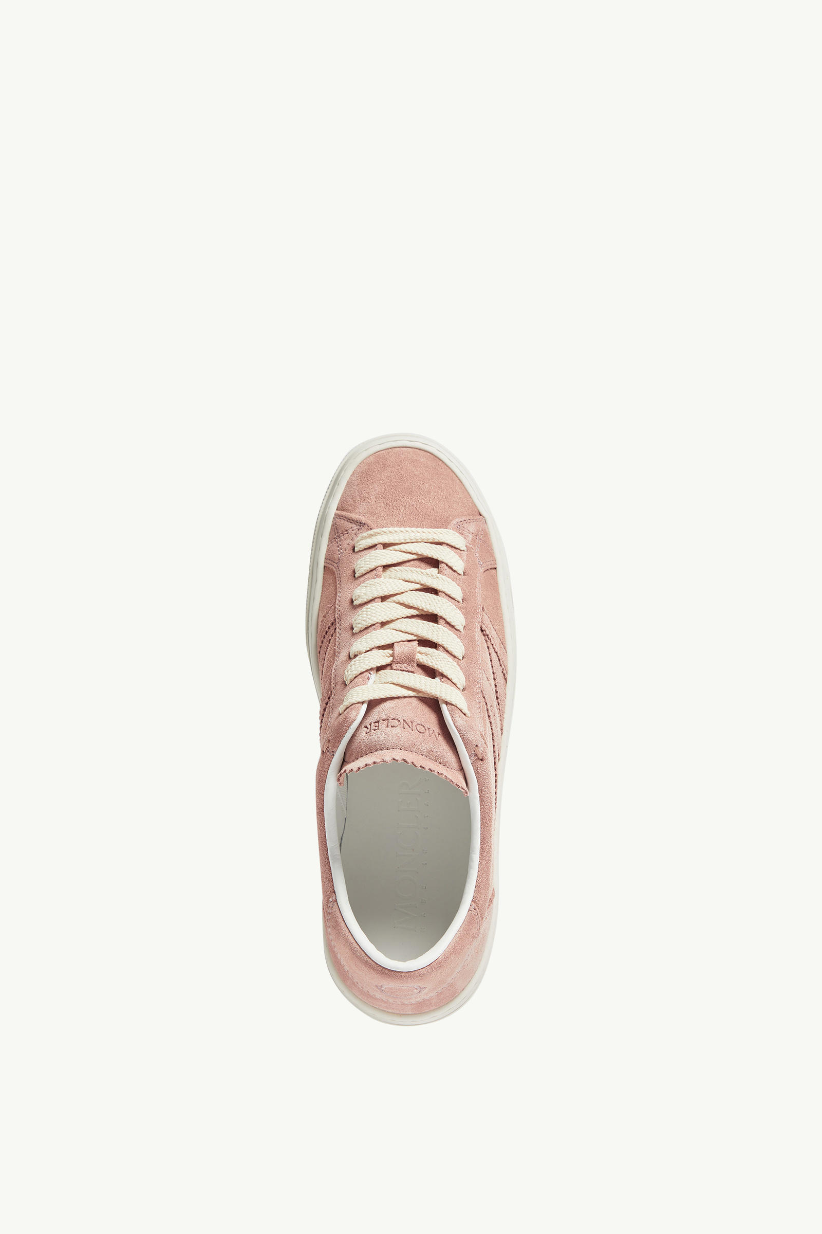Monaco M Suede Trainers Women Pink Moncler 4