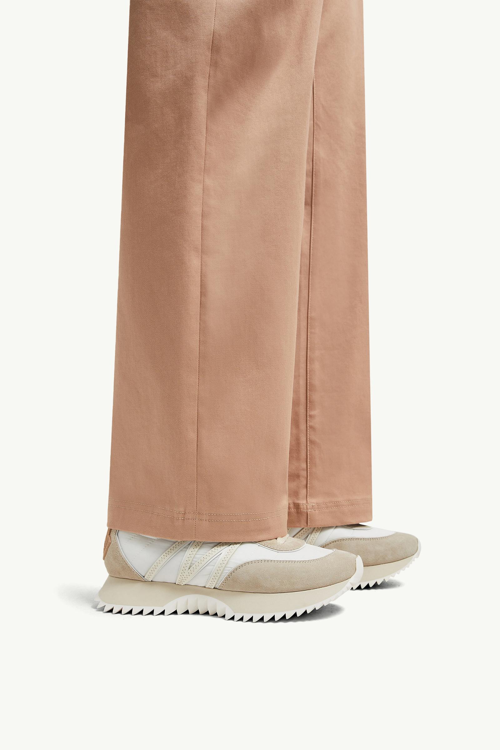 Pacey Nylon & Suede Sneakers Women Beige & White Moncler 1