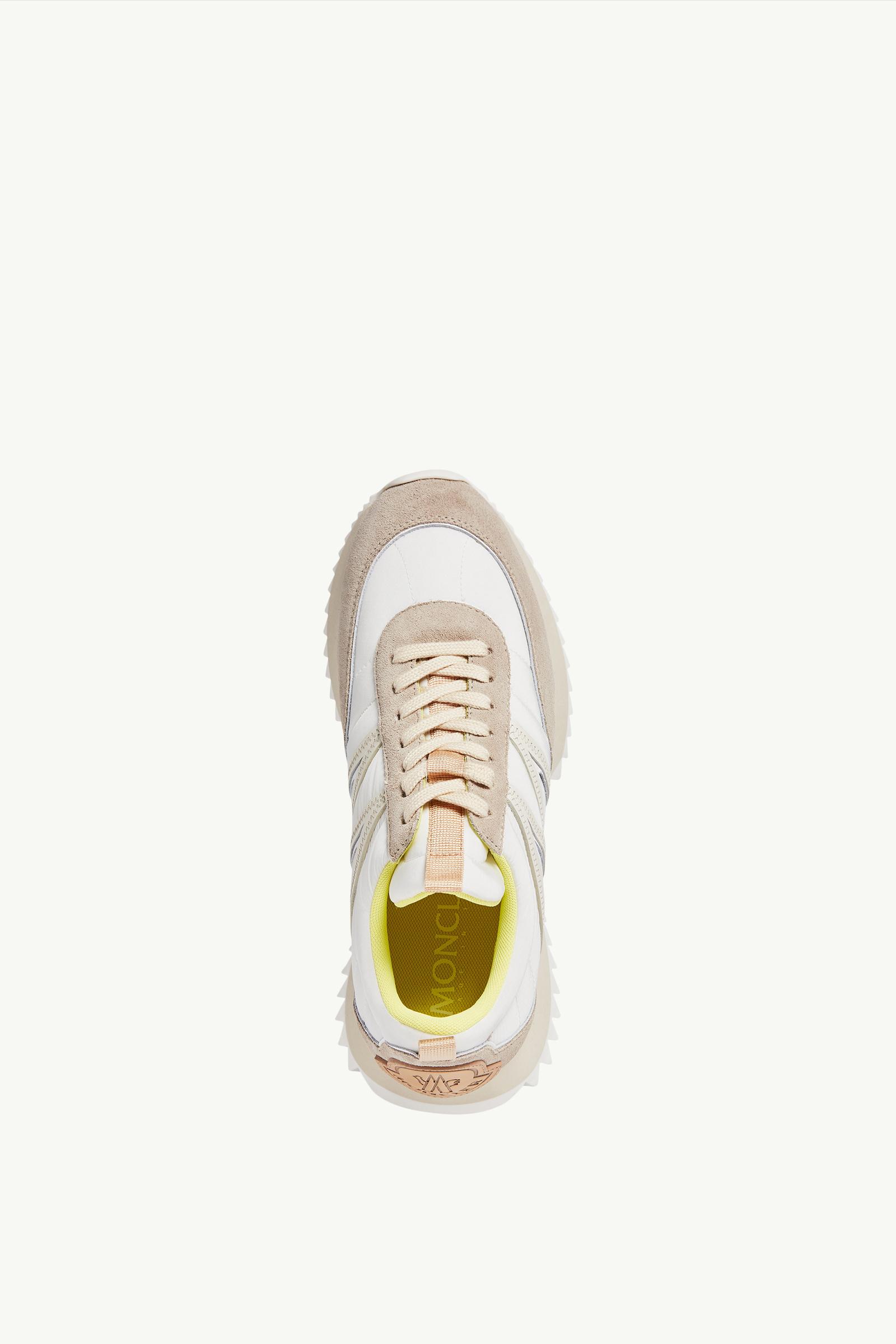 Beige & White Pacey Nylon & Suede Sneakers - Sneakers for Women