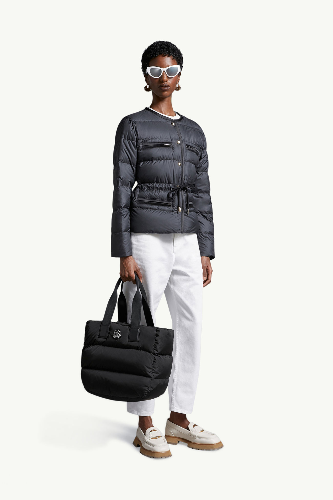 Cardoc Water-Repellent Tote Bag Women Black Moncler 0