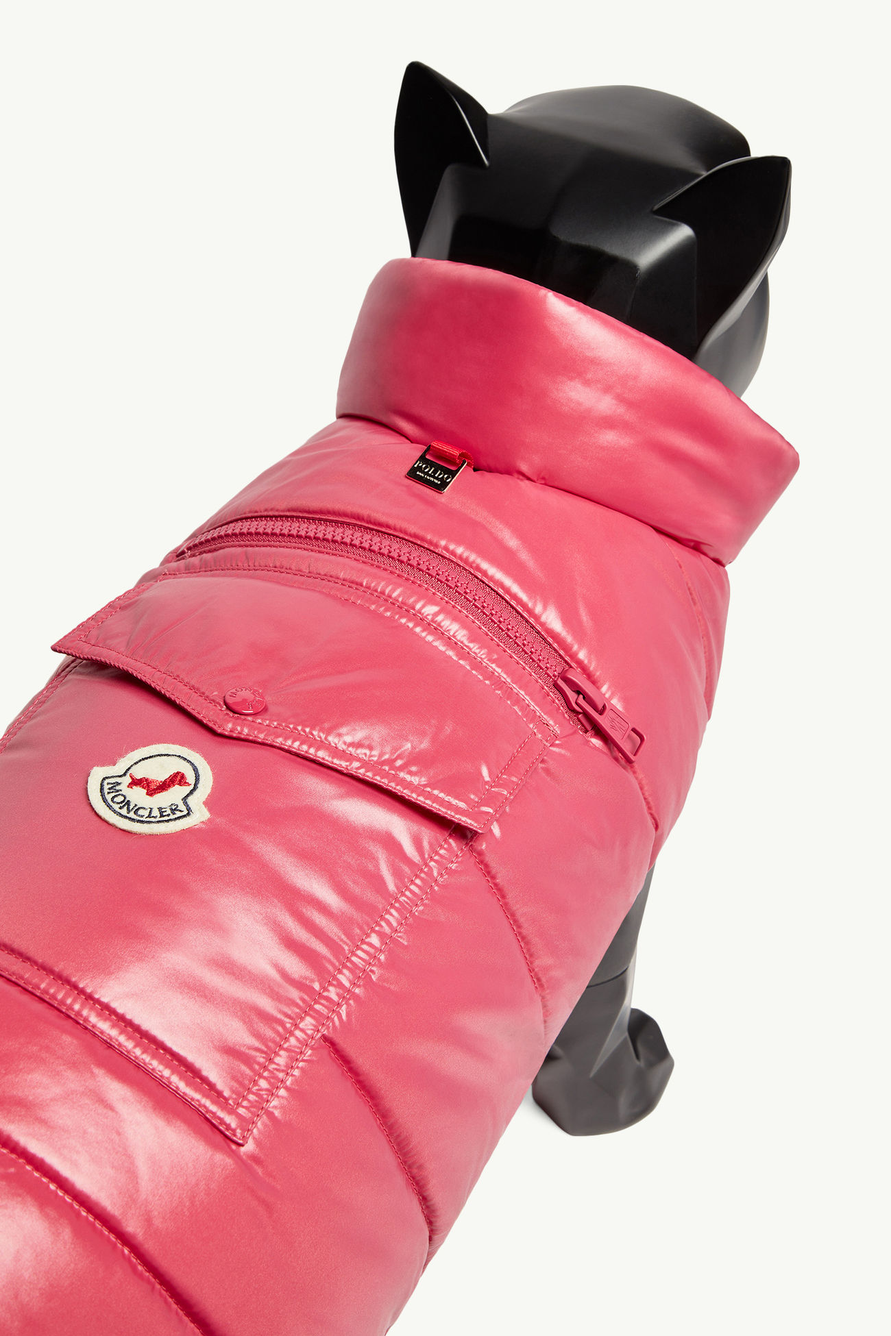 Gilet matelassé pour chien Mixte Rose Vif Moncler 3