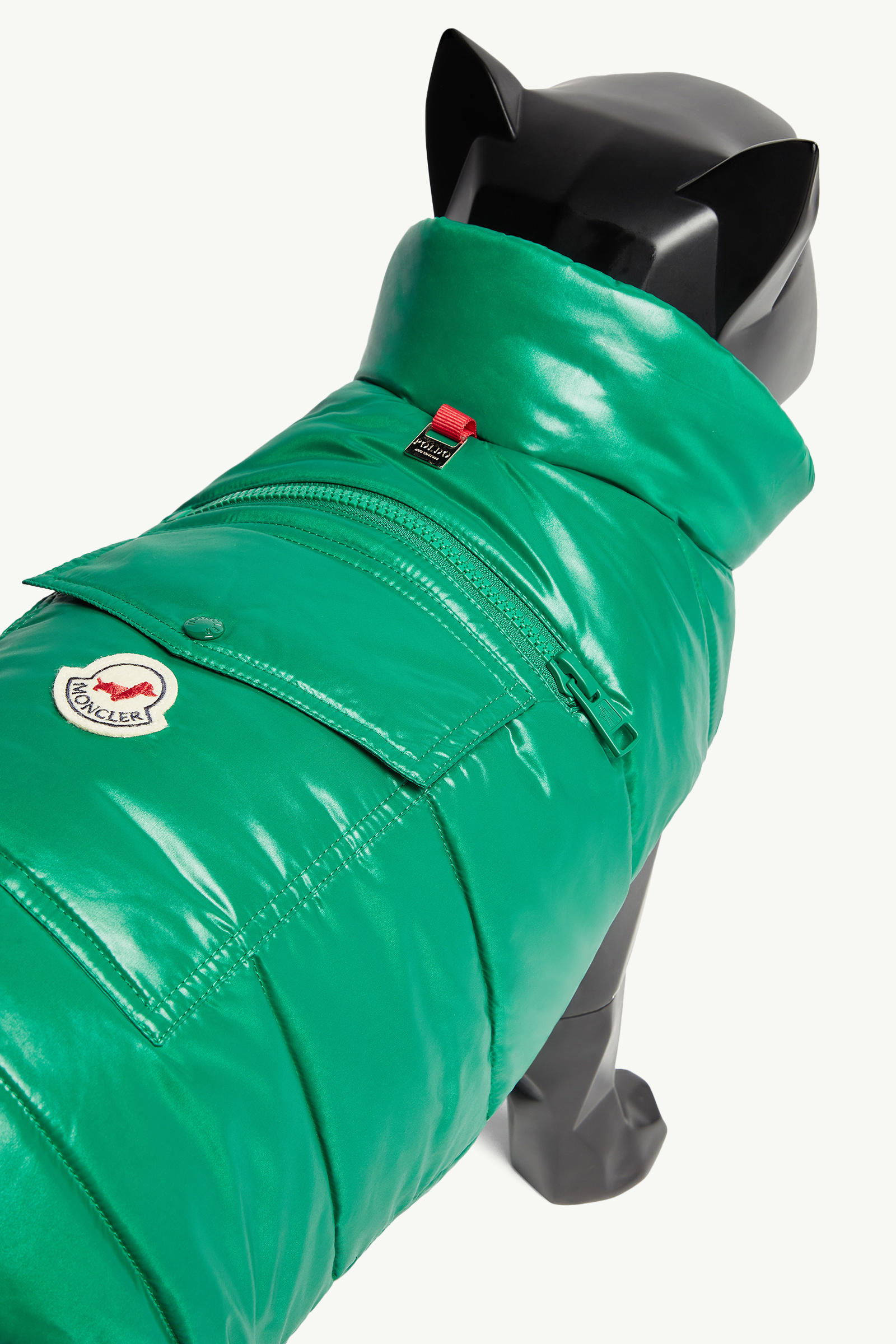 Gilet imbottito per cani Gender Neutral Verde Smeraldo Moncler 3