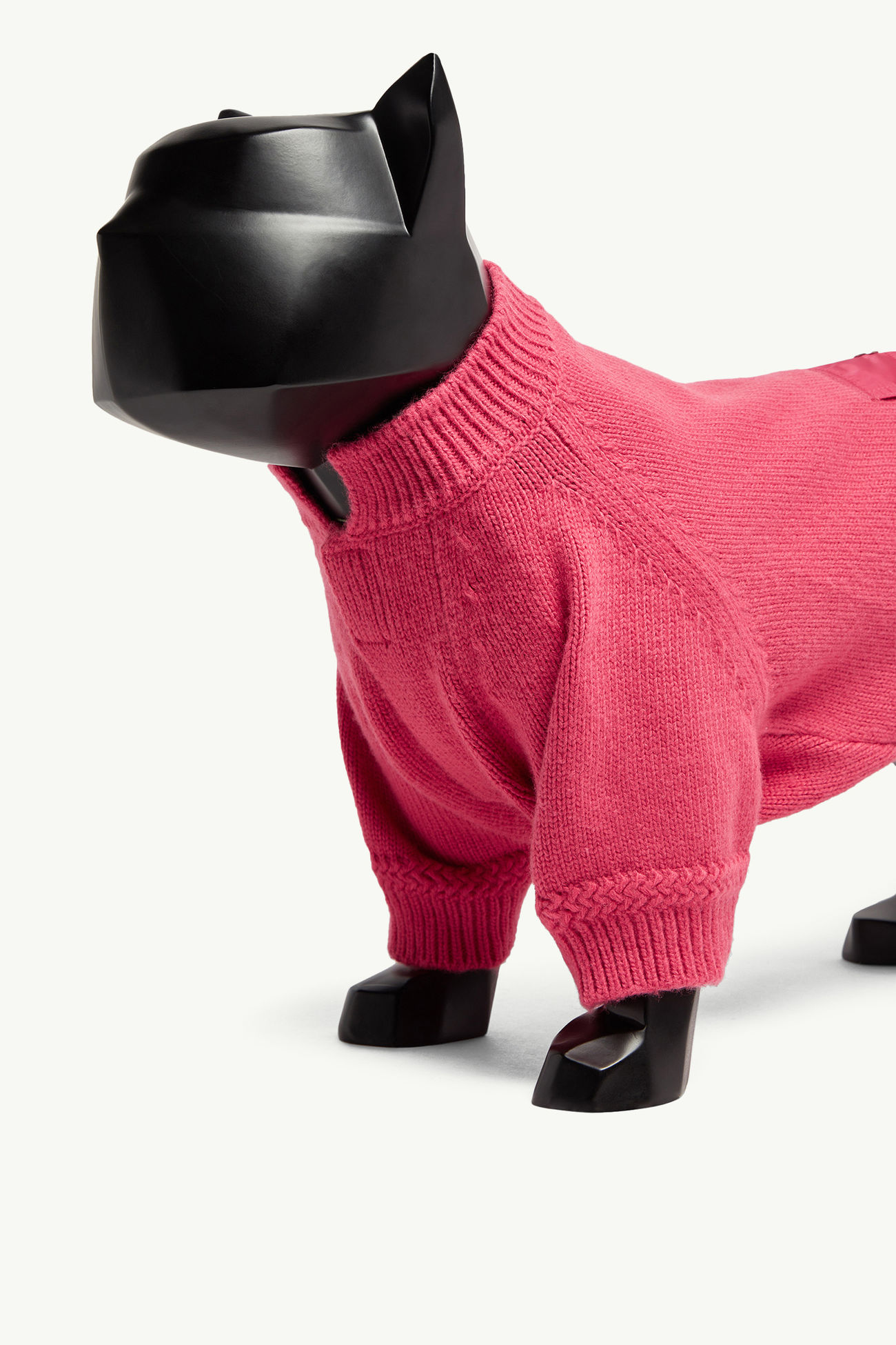 Hundepullover aus Wolle Genderneutral Hellpink Moncler 1