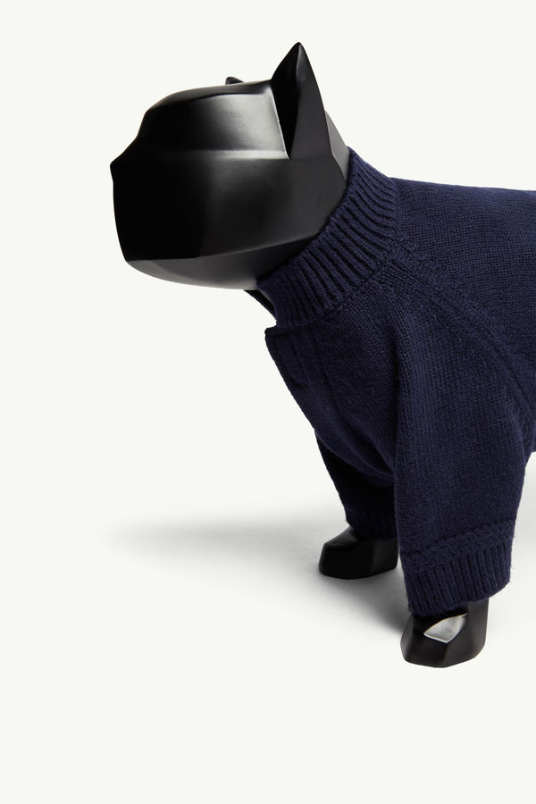 Wool Dog Jumper Gender Neutral Dark Blue Moncler 1