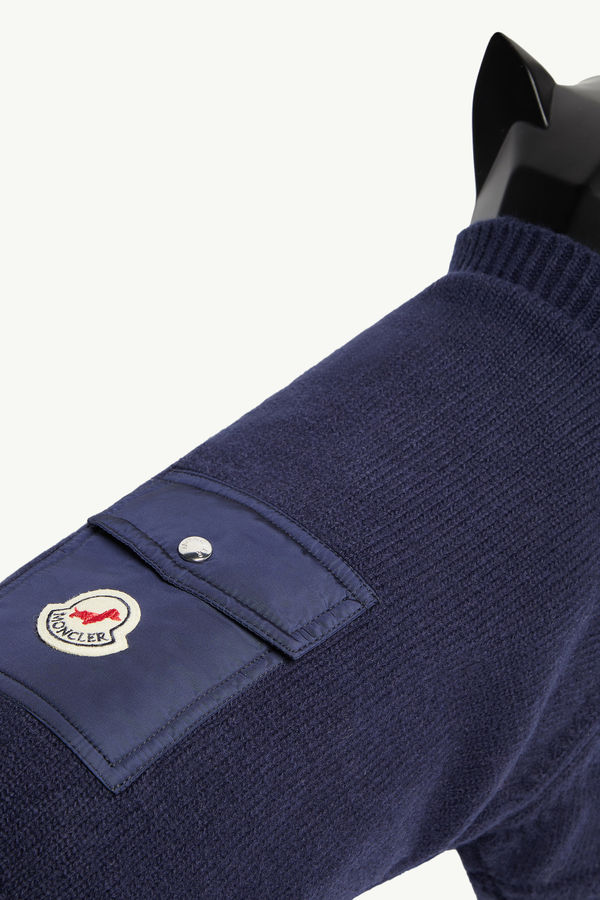 Wool Dog Jumper Gender Neutral Dark Blue Moncler 2