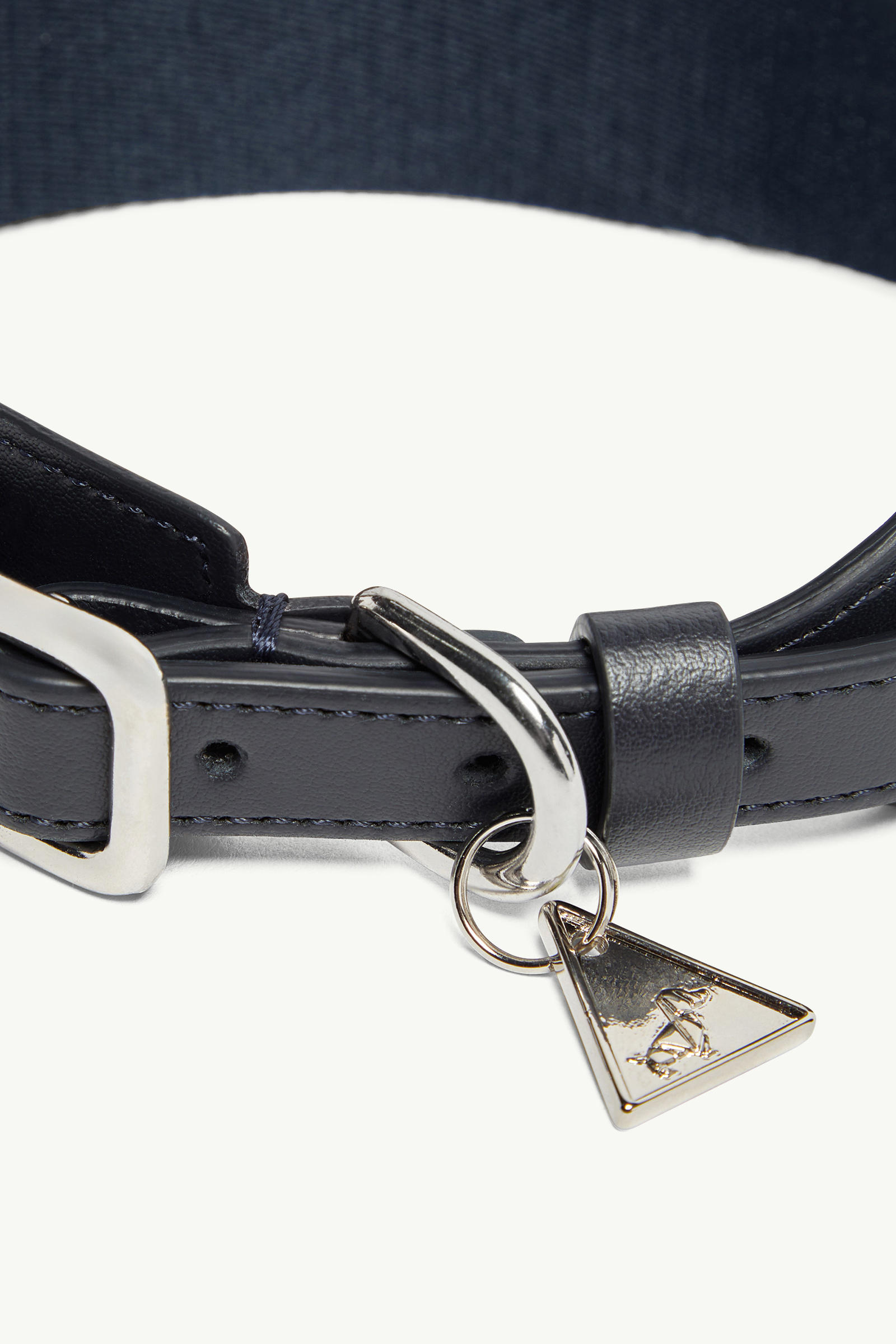 Logo Dog Collar Gender Neutral Dark Blue Moncler 1