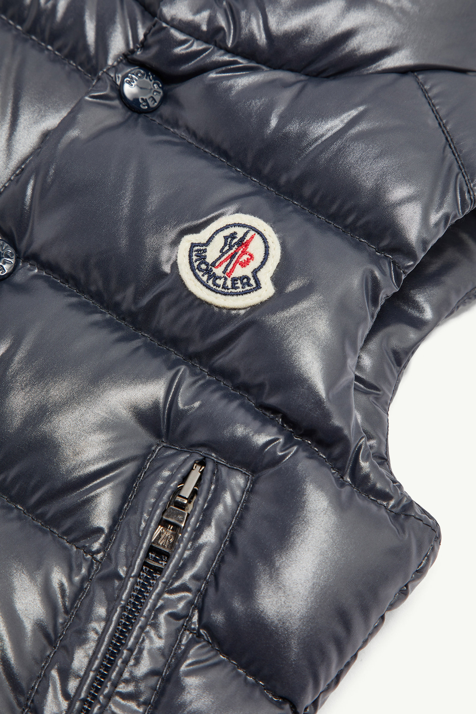 Bernard Down Gilet Gender Neutral Night Blue Moncler 2