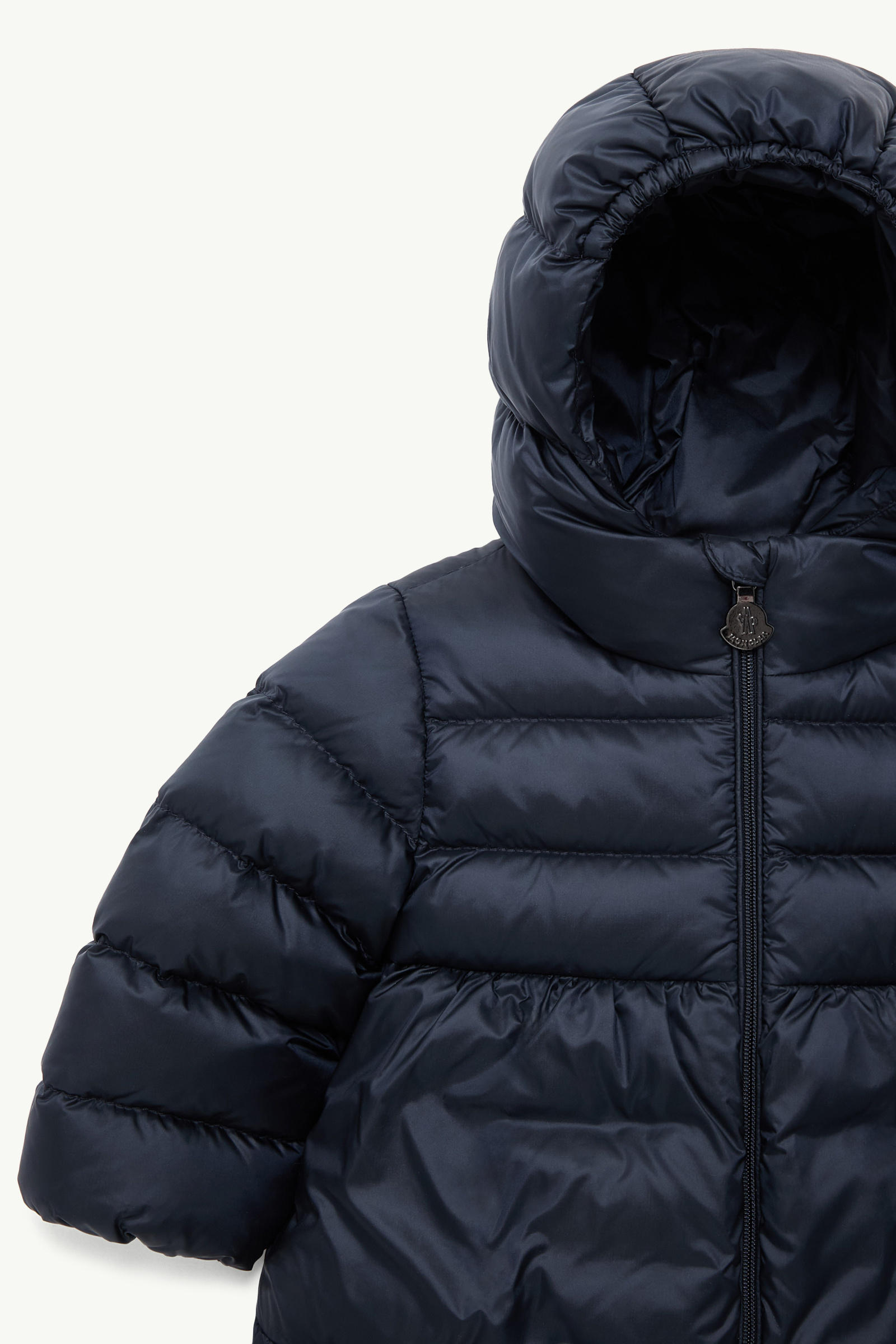 Odile Hooded Down Jacket Girl Night Blue Moncler 1