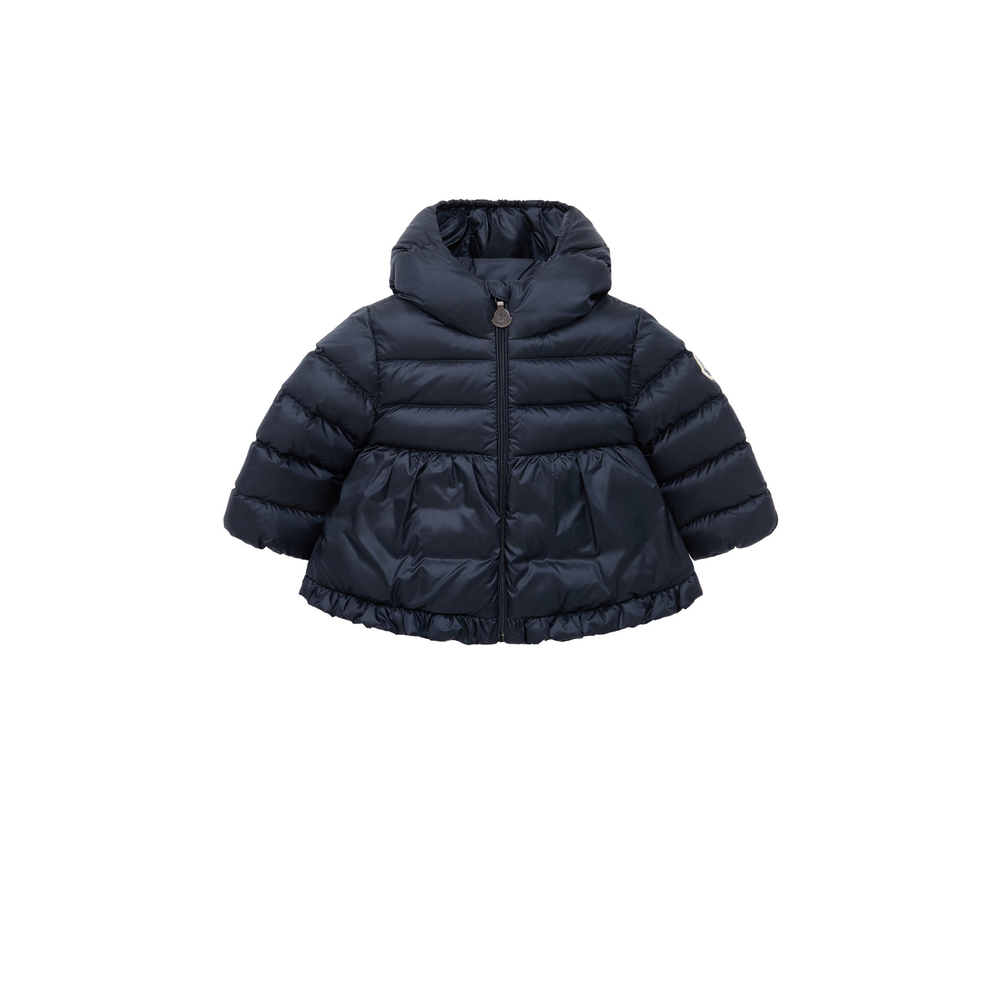 Moncler  Odile Hooded Down Jacket for Girls in Blue, Size: 6/9M