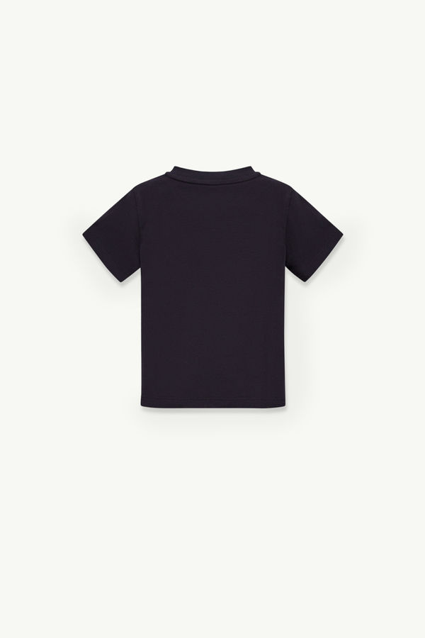 Logo Jersey T-Shirt Boy Night Blue Moncler 2