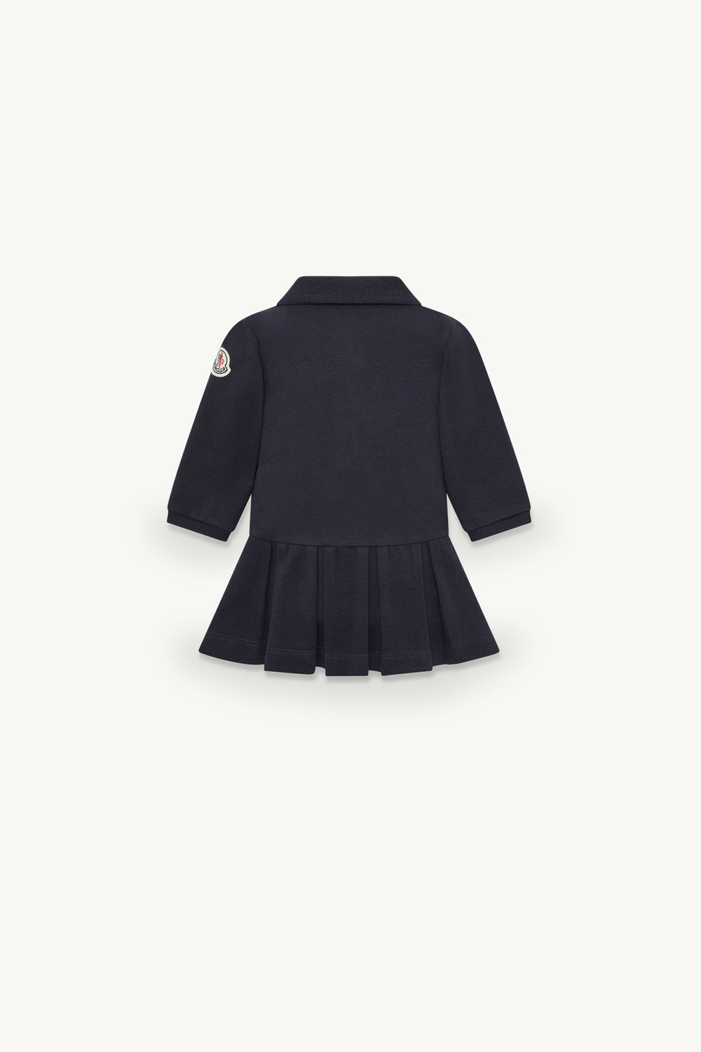 Piquet-Polokleid aus Baumwolle Mädchen Nachtblau Moncler 1