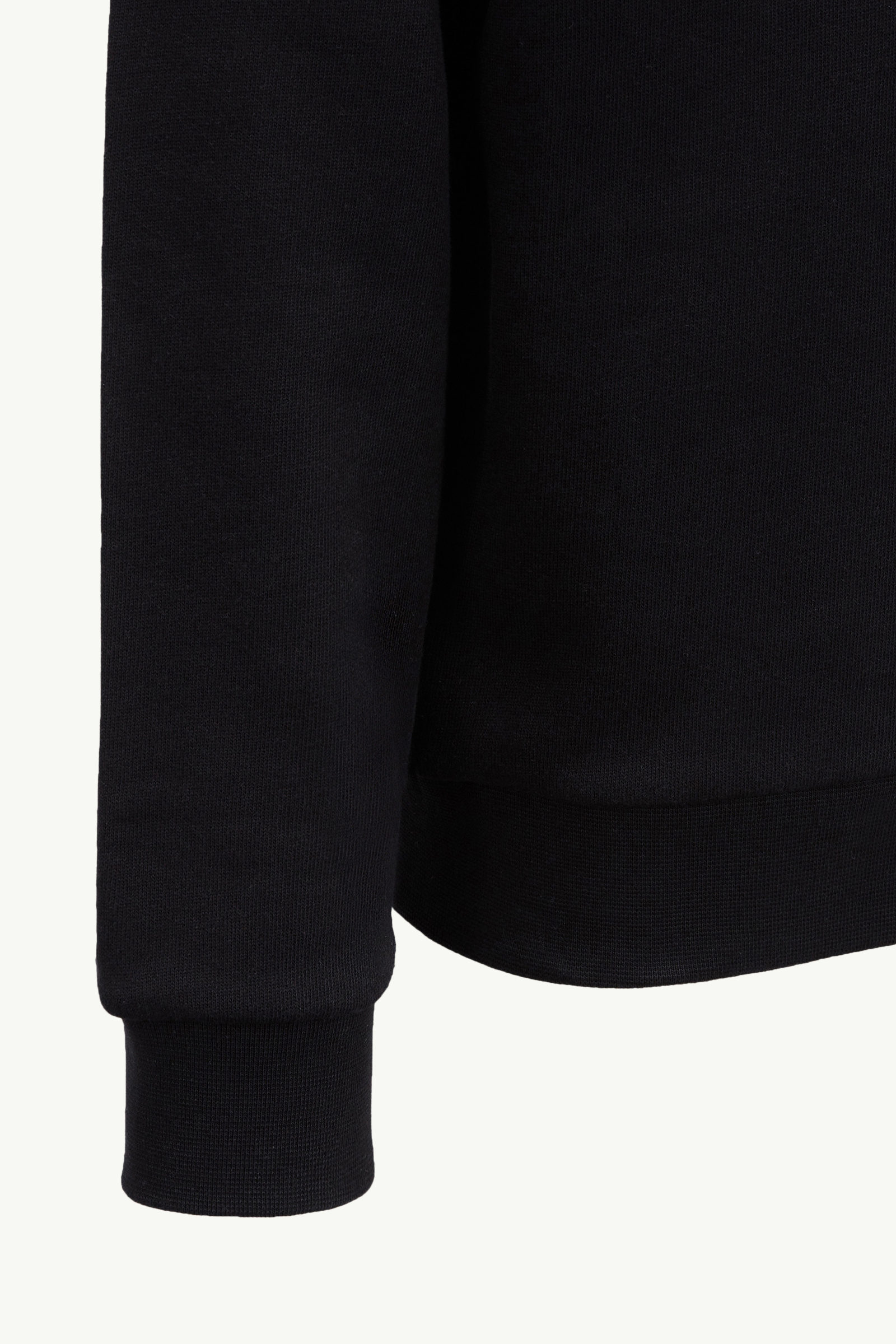 Embroidered Logo Cotton Hoodie Girl Black Moncler 3