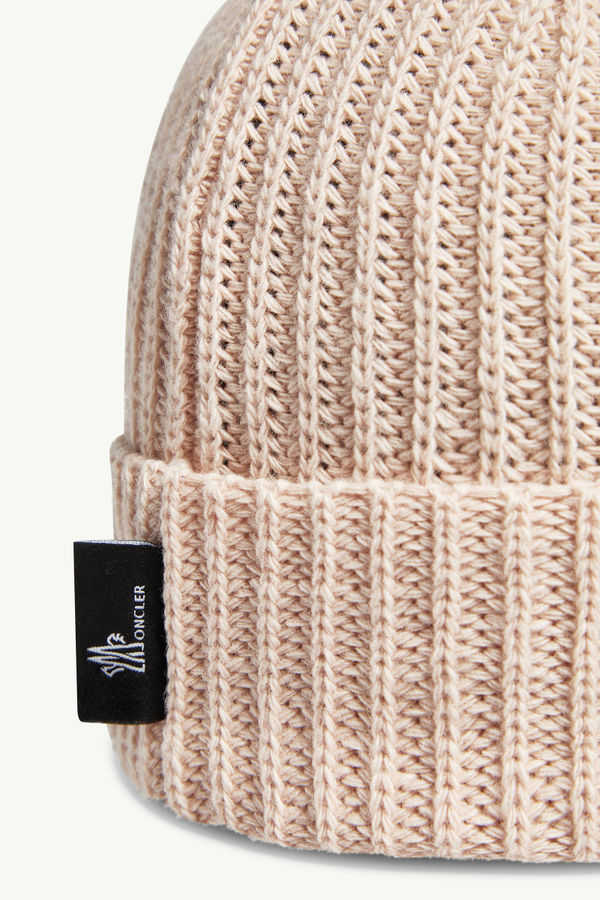 Wool Beanie Girl Light Pink Moncler 3