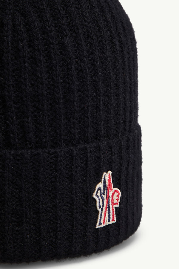 Wool Beanie Gender Neutral Black Moncler 1
