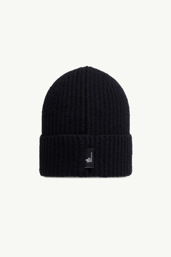 Wool Beanie Gender Neutral Black Moncler 2