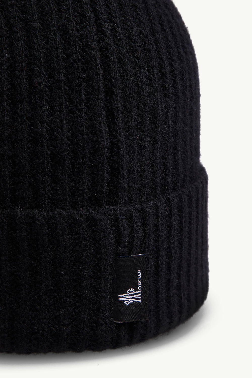 Wool Beanie Gender Neutral Black Moncler 3