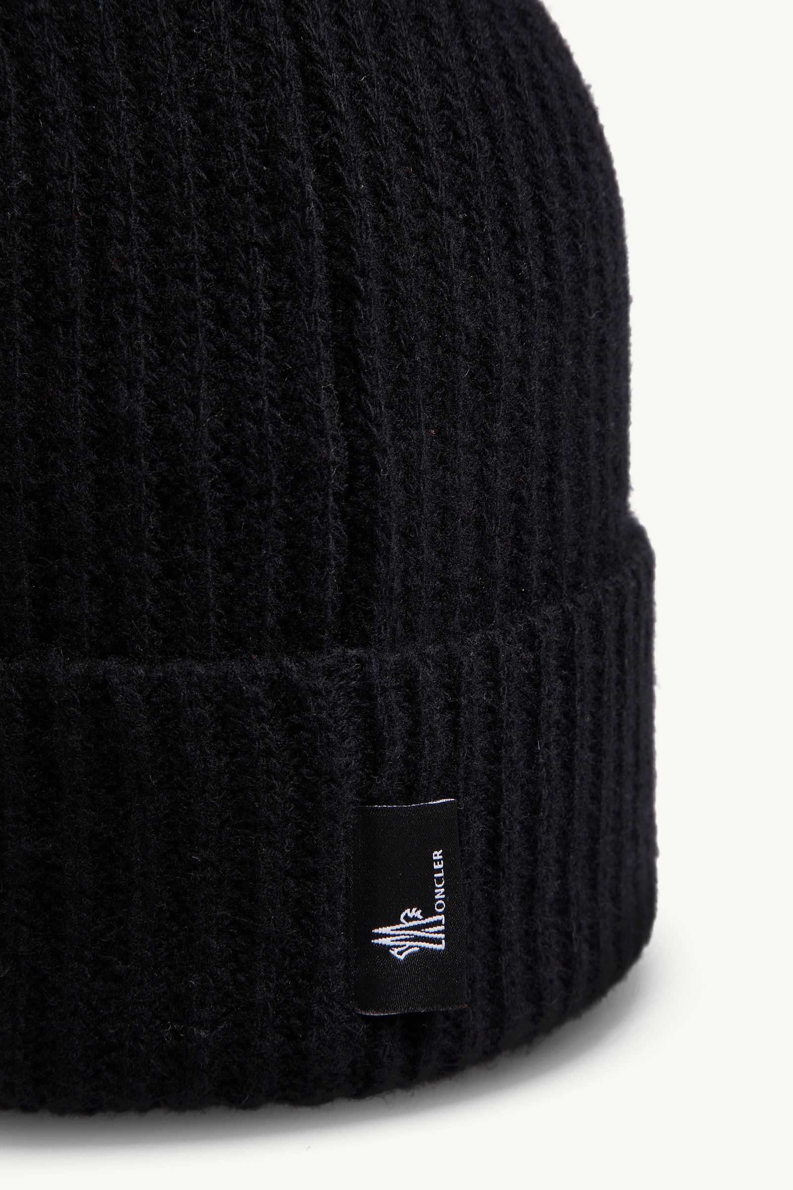 Wool Beanie Gender Neutral Black Moncler 3