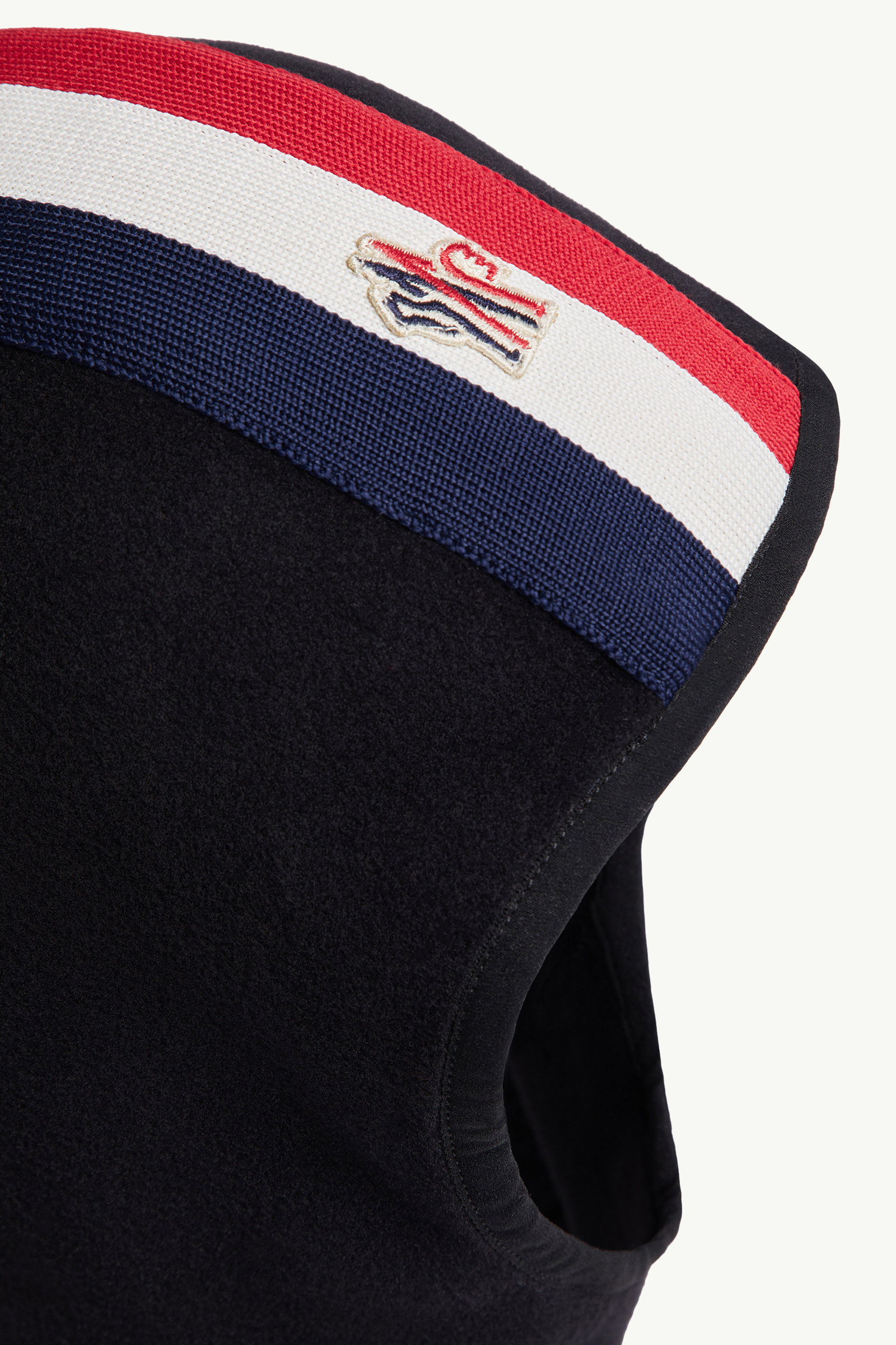 Tricolour Fleece Balaclava Gender Neutral Black Moncler 1