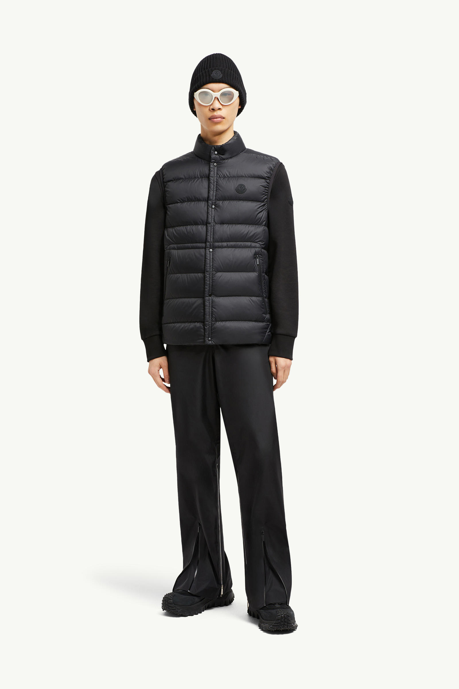 Plaret Daunenweste Herren Schwarz Moncler 0