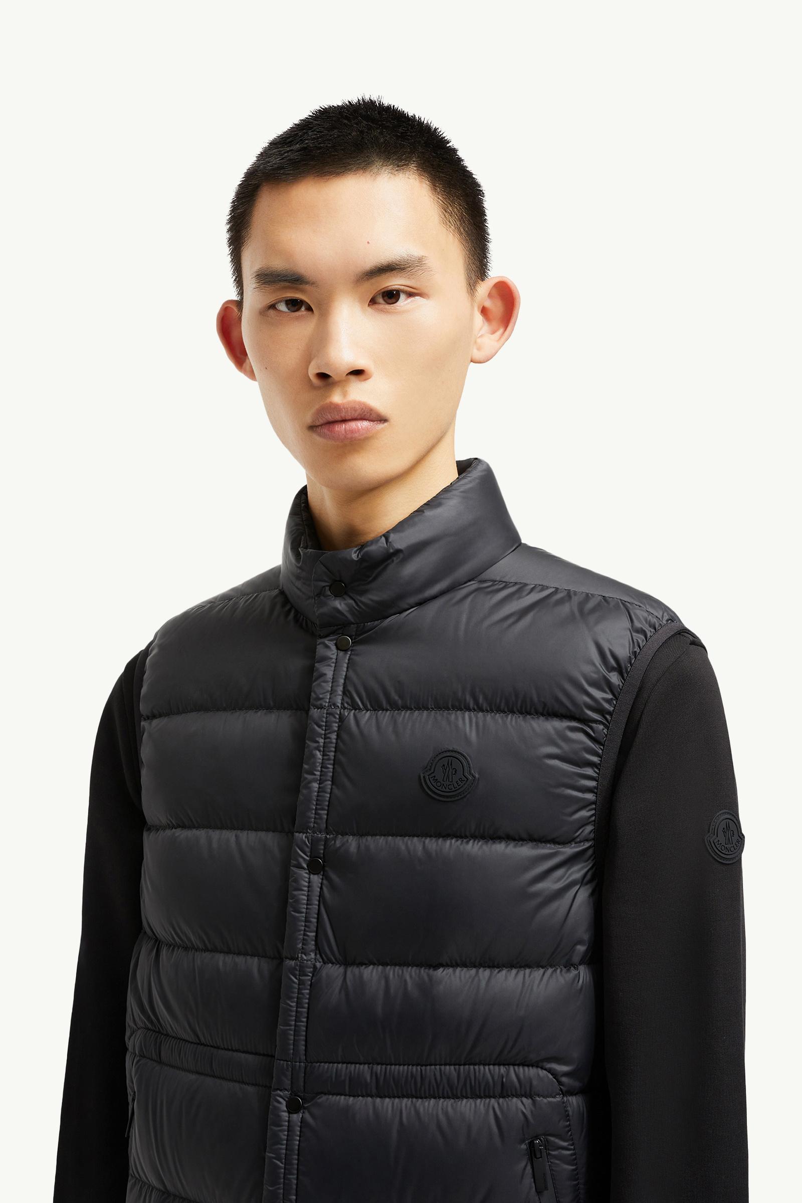 Plaret Daunenweste Herren Schwarz Moncler 1