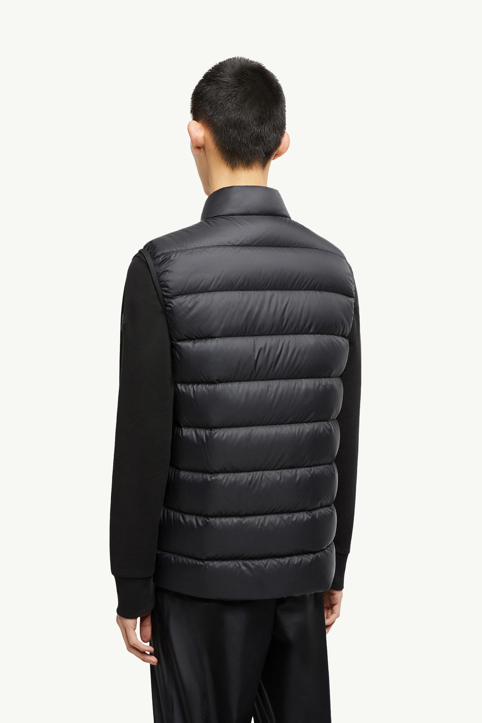 Plaret Daunenweste Herren Schwarz Moncler 4