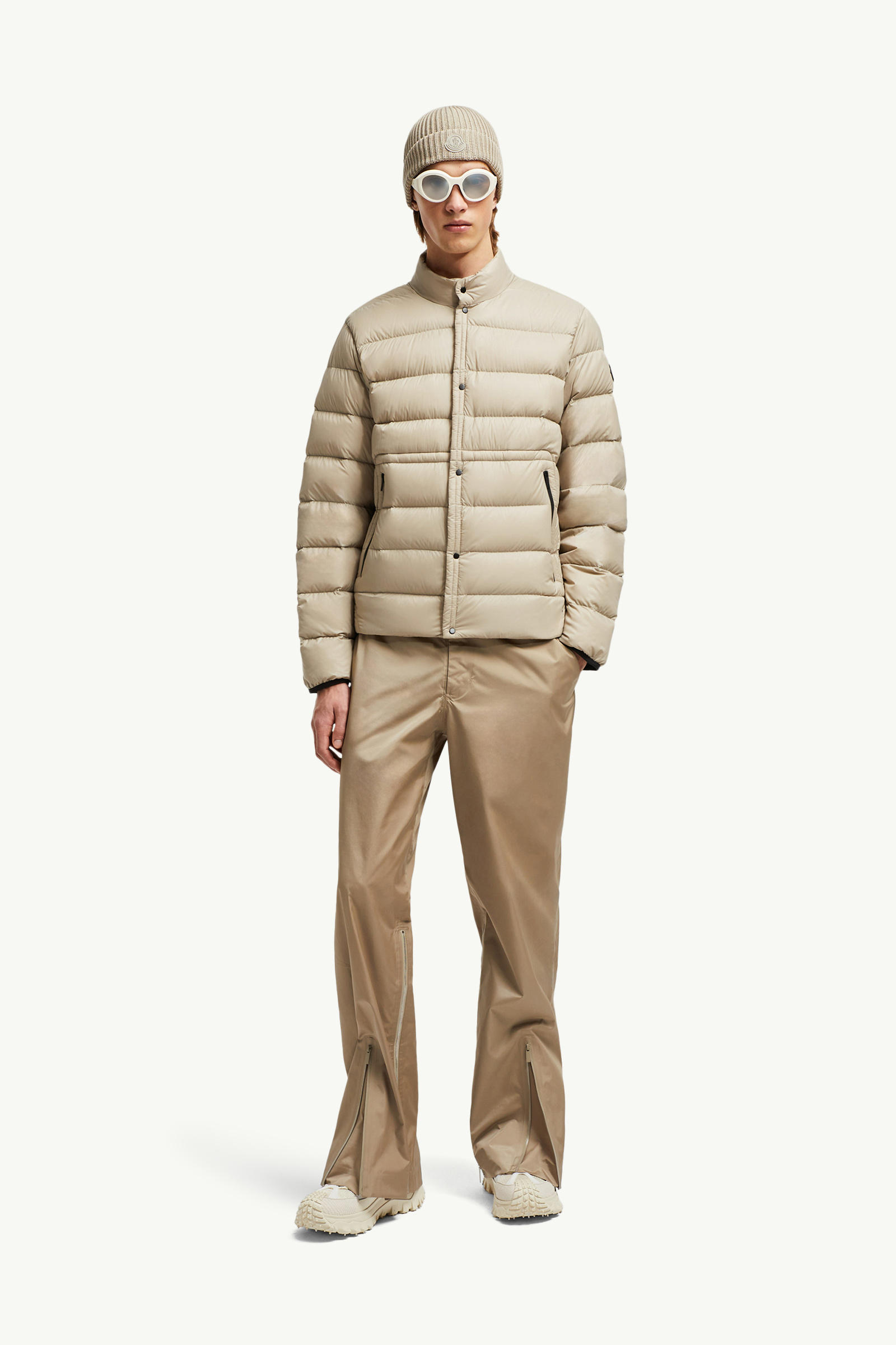 Charvin Short Down Jacket Men Beige Moncler 0