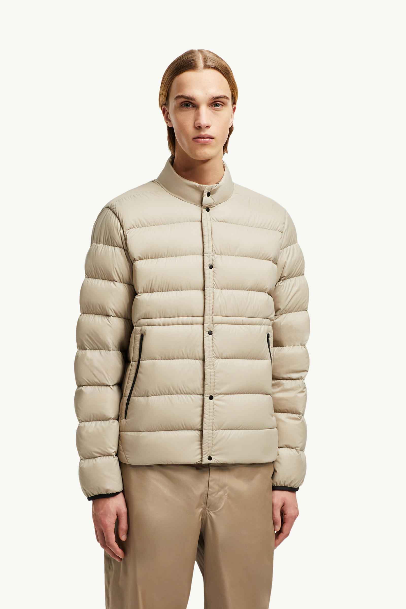 Charvin Short Down Jacket Men Beige Moncler 3