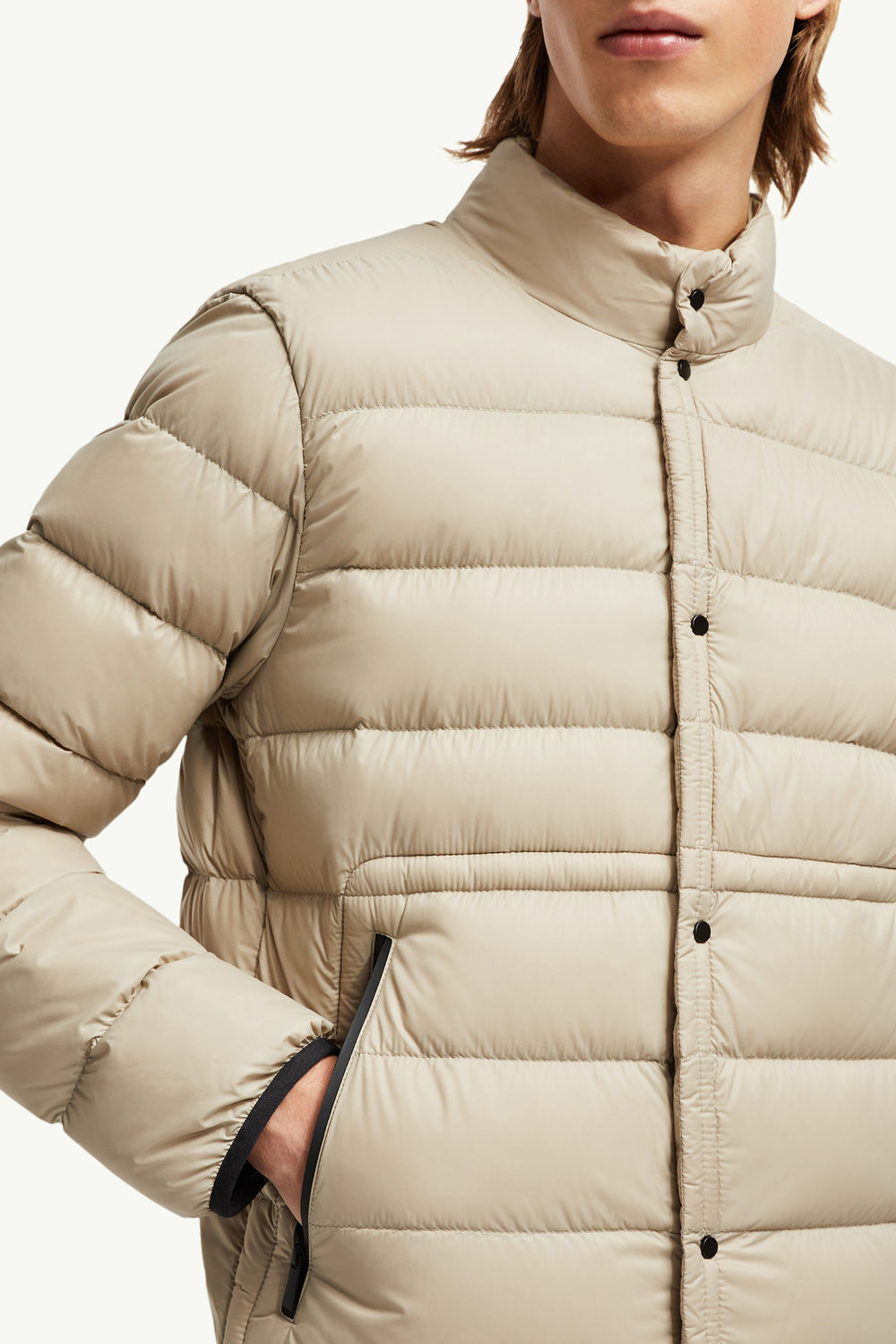 Charvin Short Down Jacket Men Beige Moncler 5