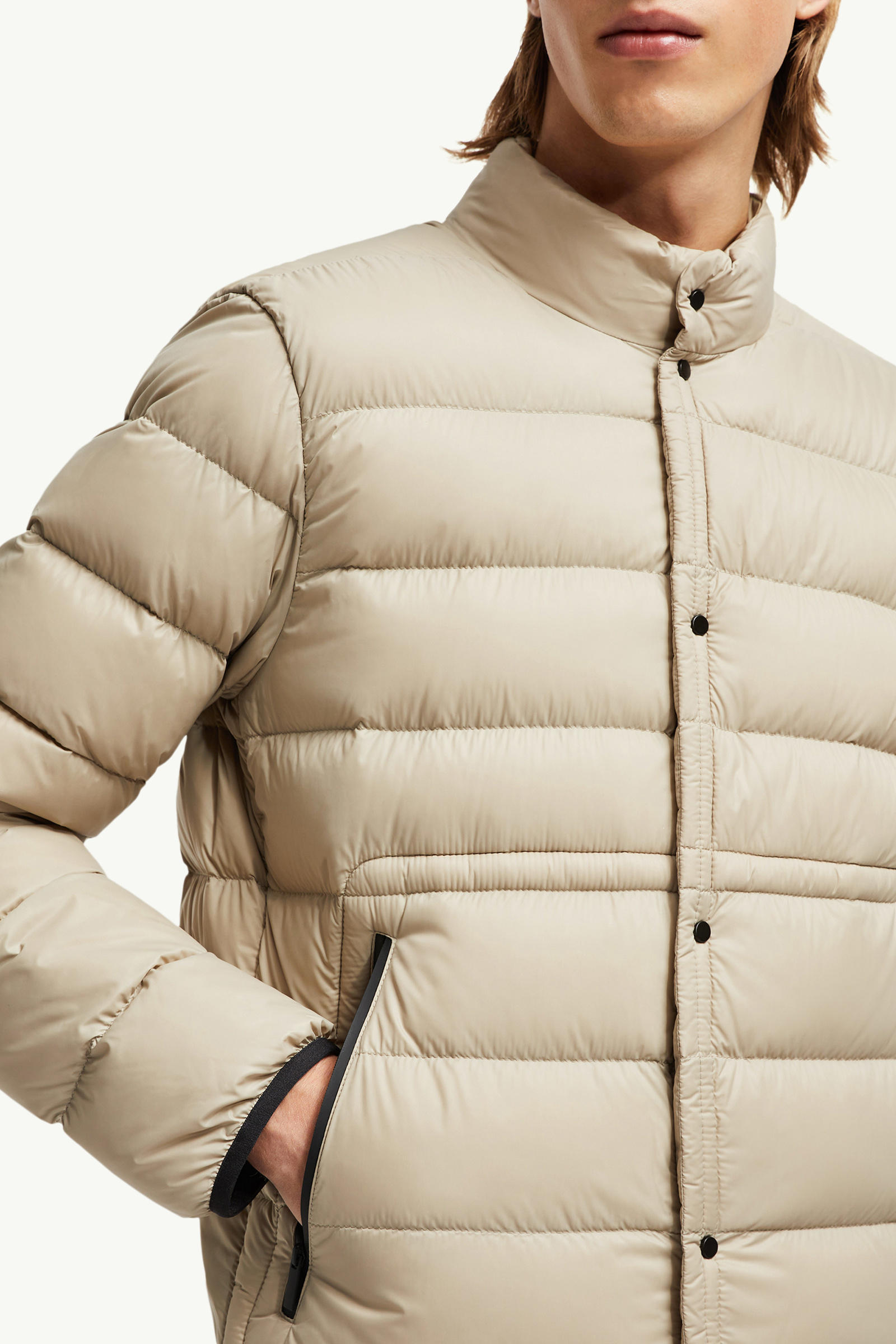 Charvin Short Down Jacket Men Beige Moncler 5