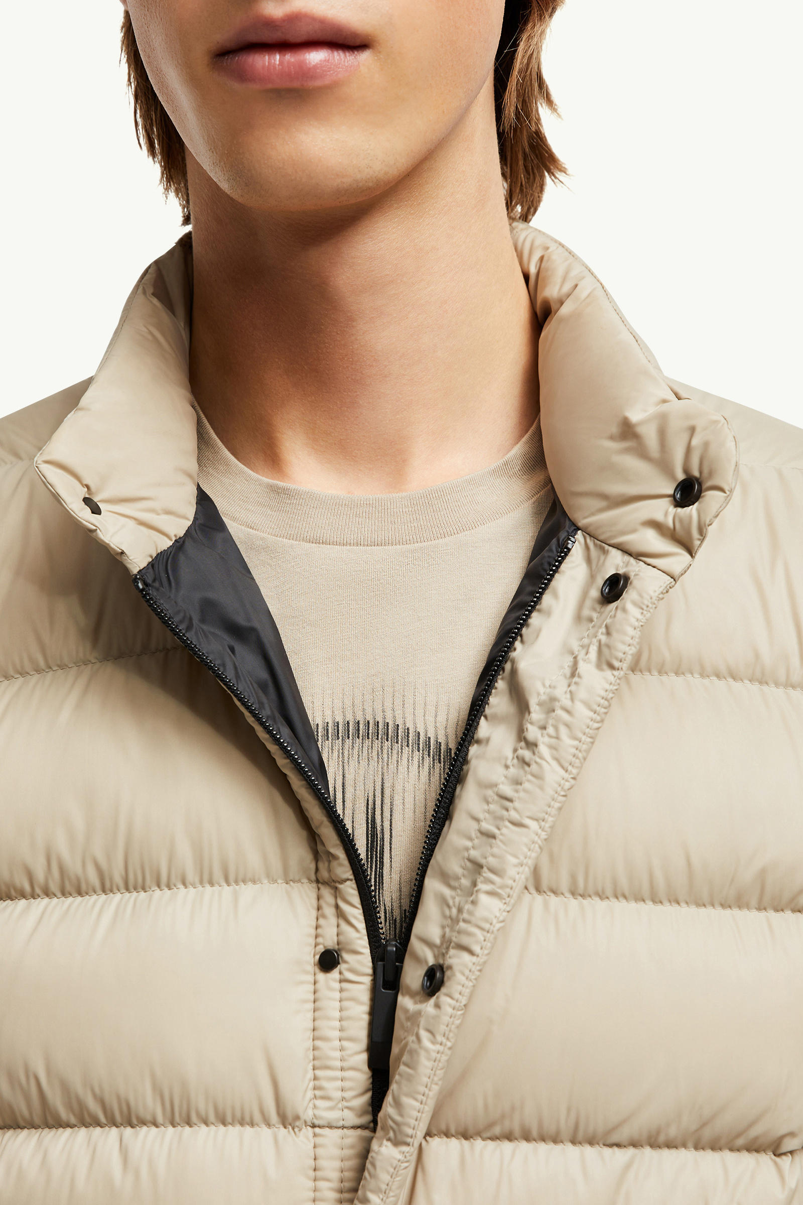 Charvin Short Down Jacket Men Beige Moncler 6