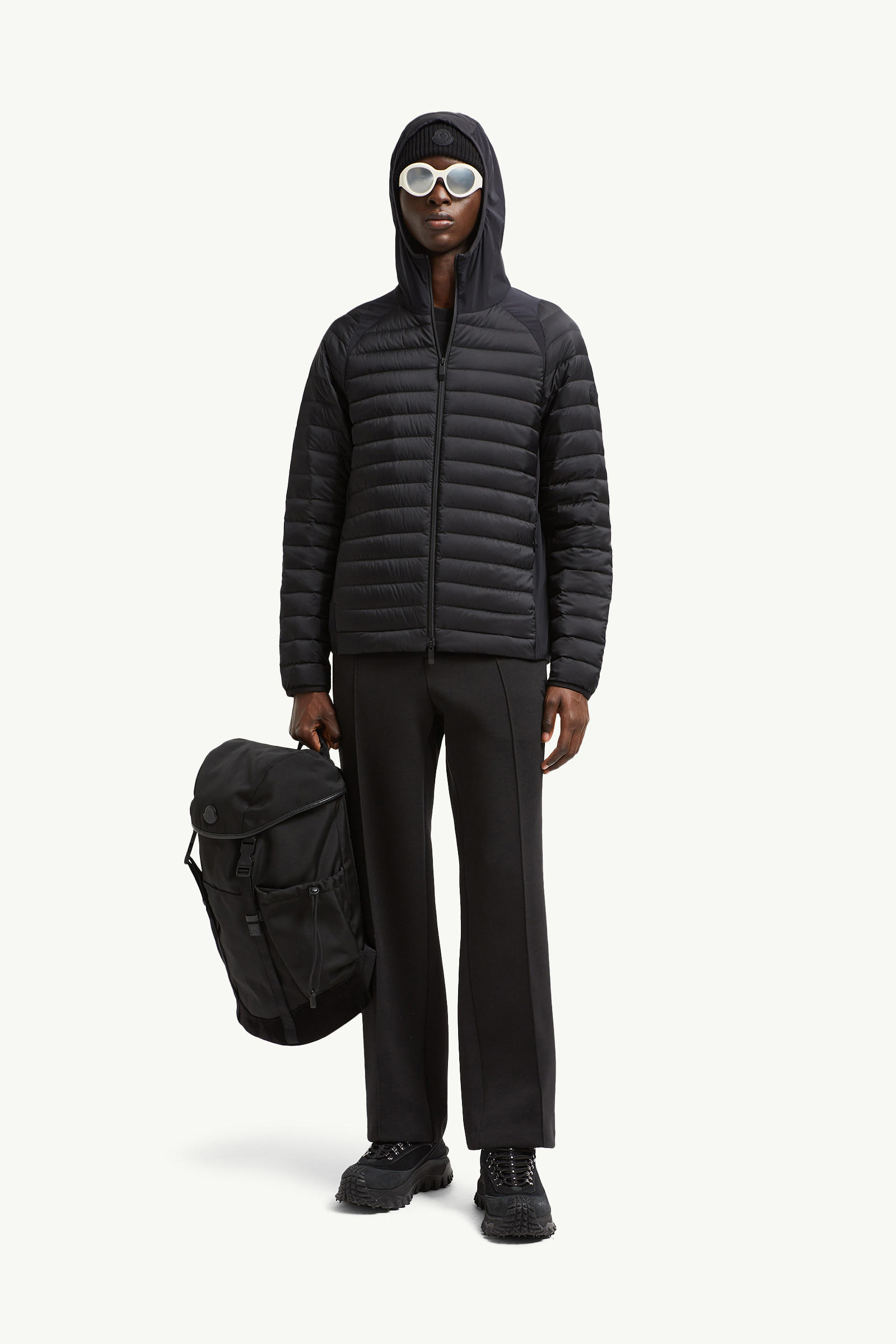 Galbert Hooded Short Down Jacket Men Black Moncler 0