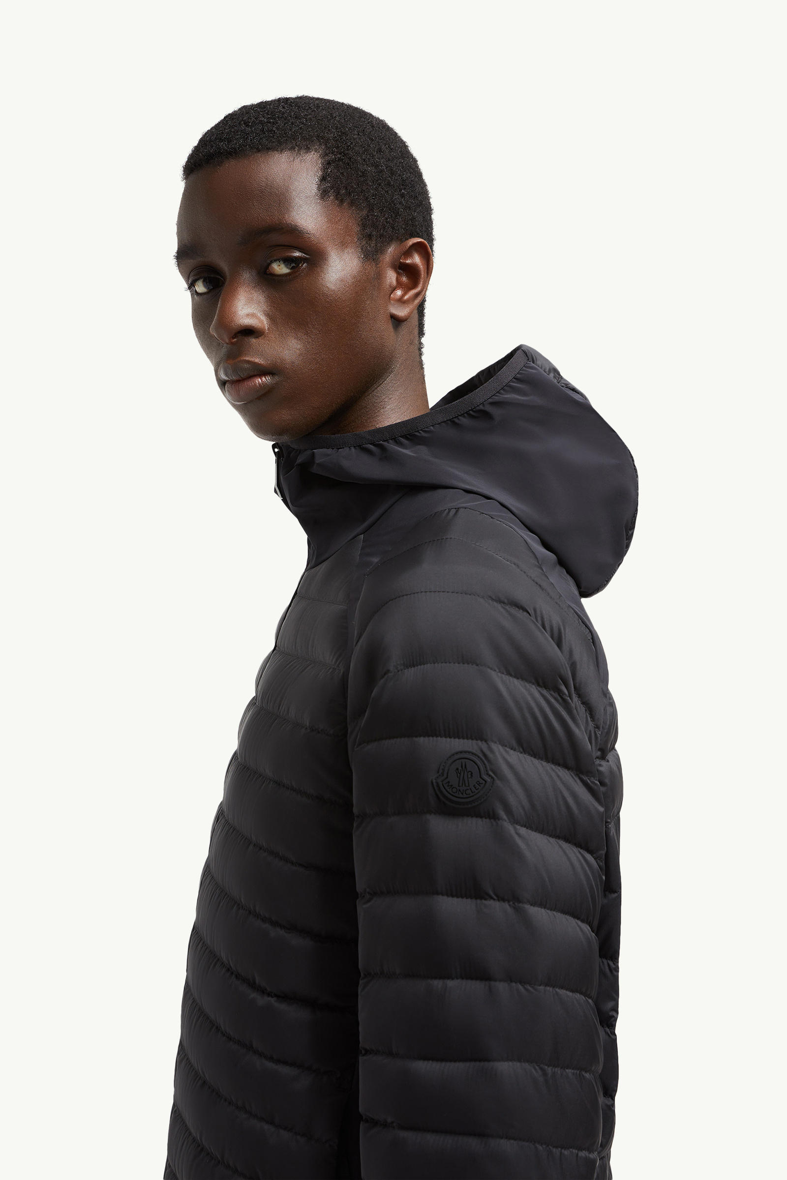 Galbert Hooded Short Down Jacket Men Black Moncler 1