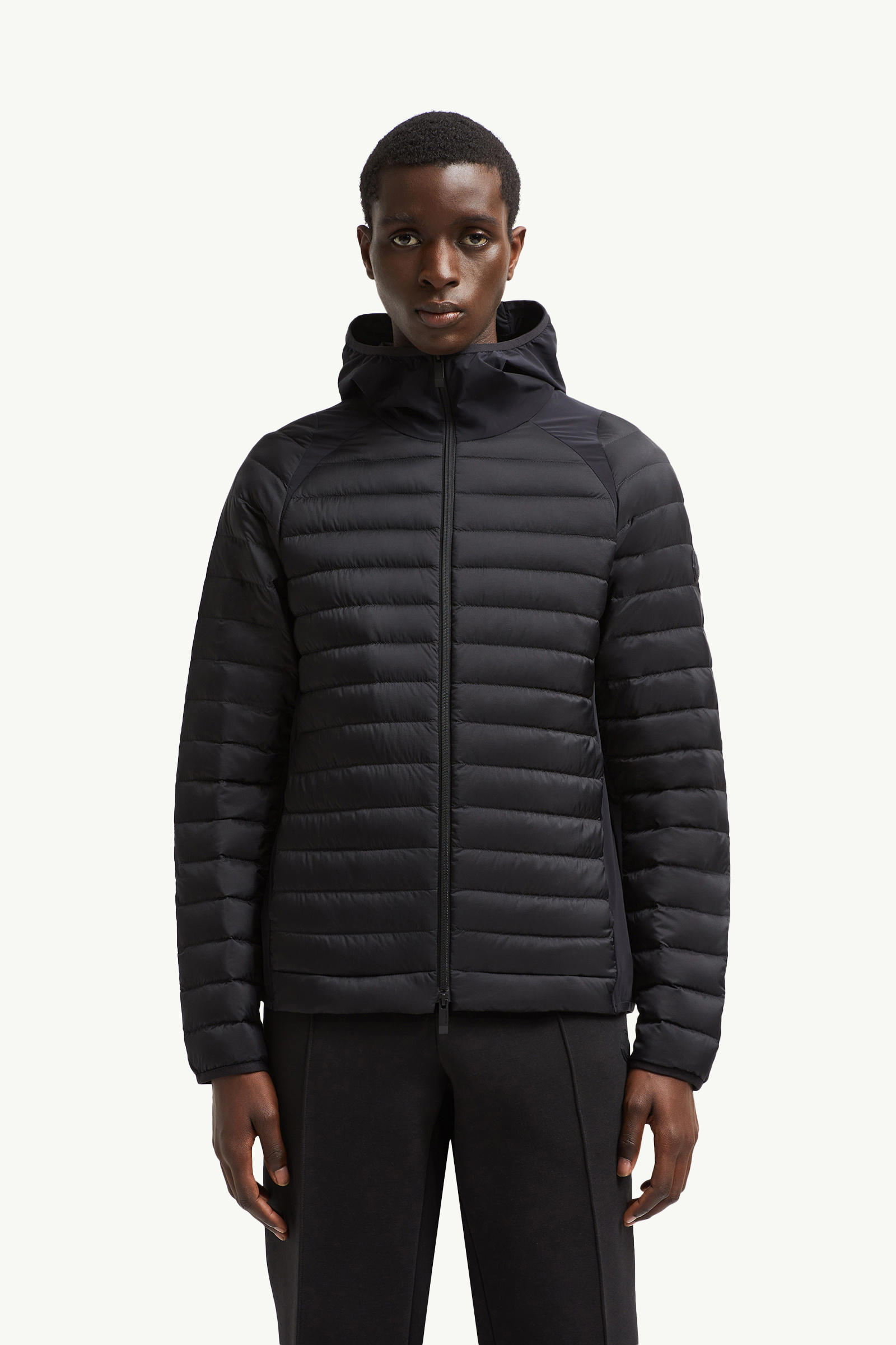 Galbert Hooded Short Down Jacket Men Black Moncler 3