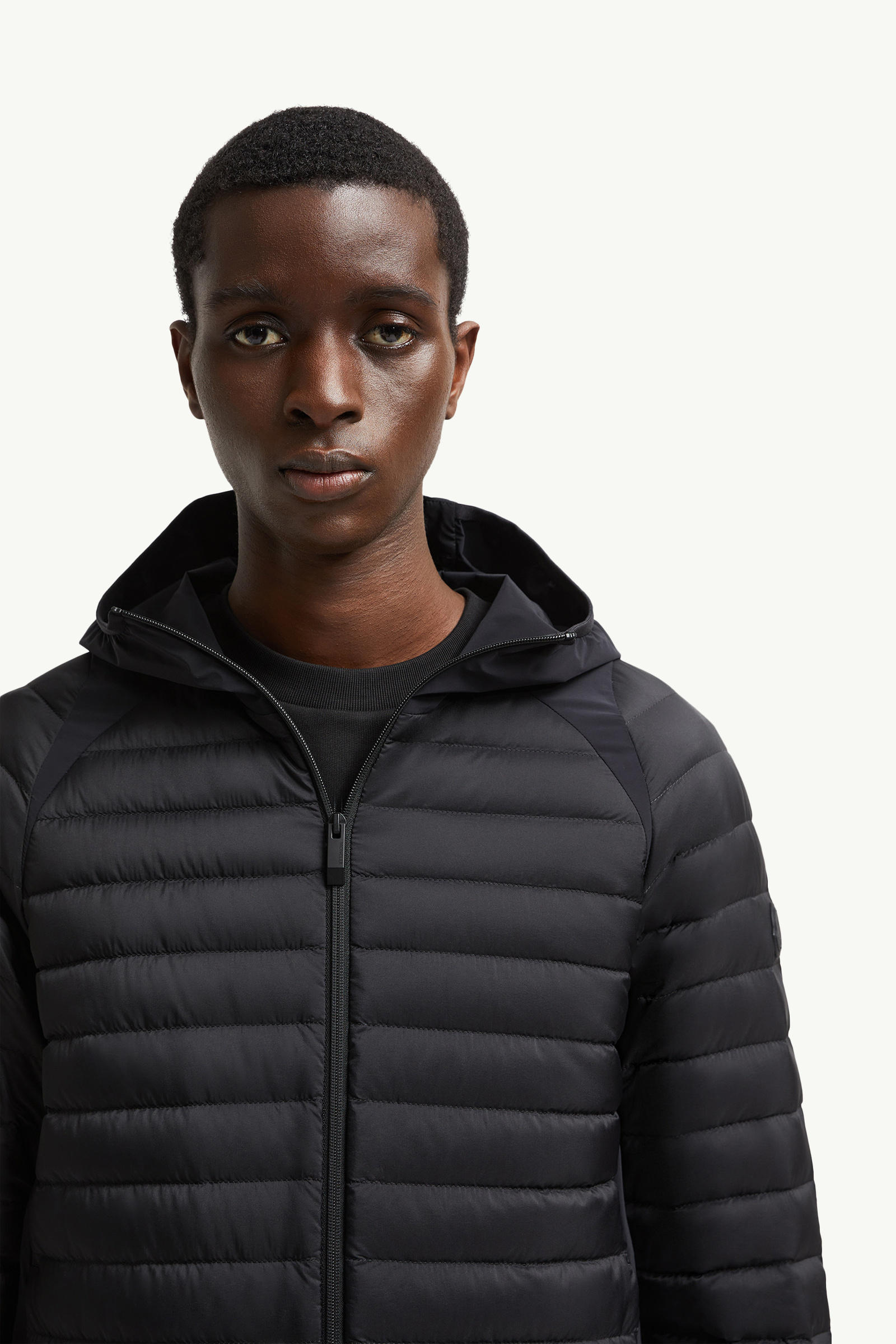 Galbert Hooded Short Down Jacket Men Black Moncler 6