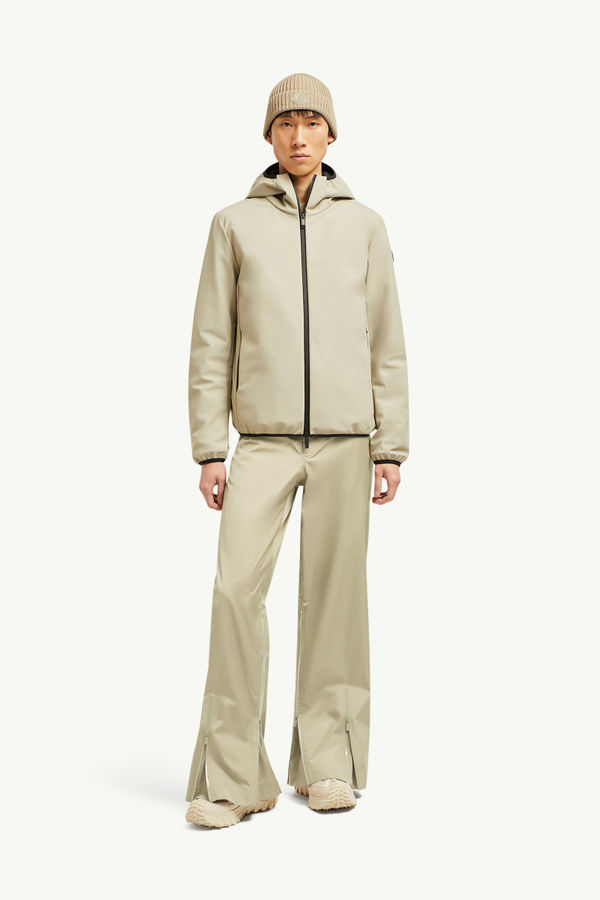 Chalves kurze Daunenjacke mit Kapuze Herren Hellbeige Moncler 0