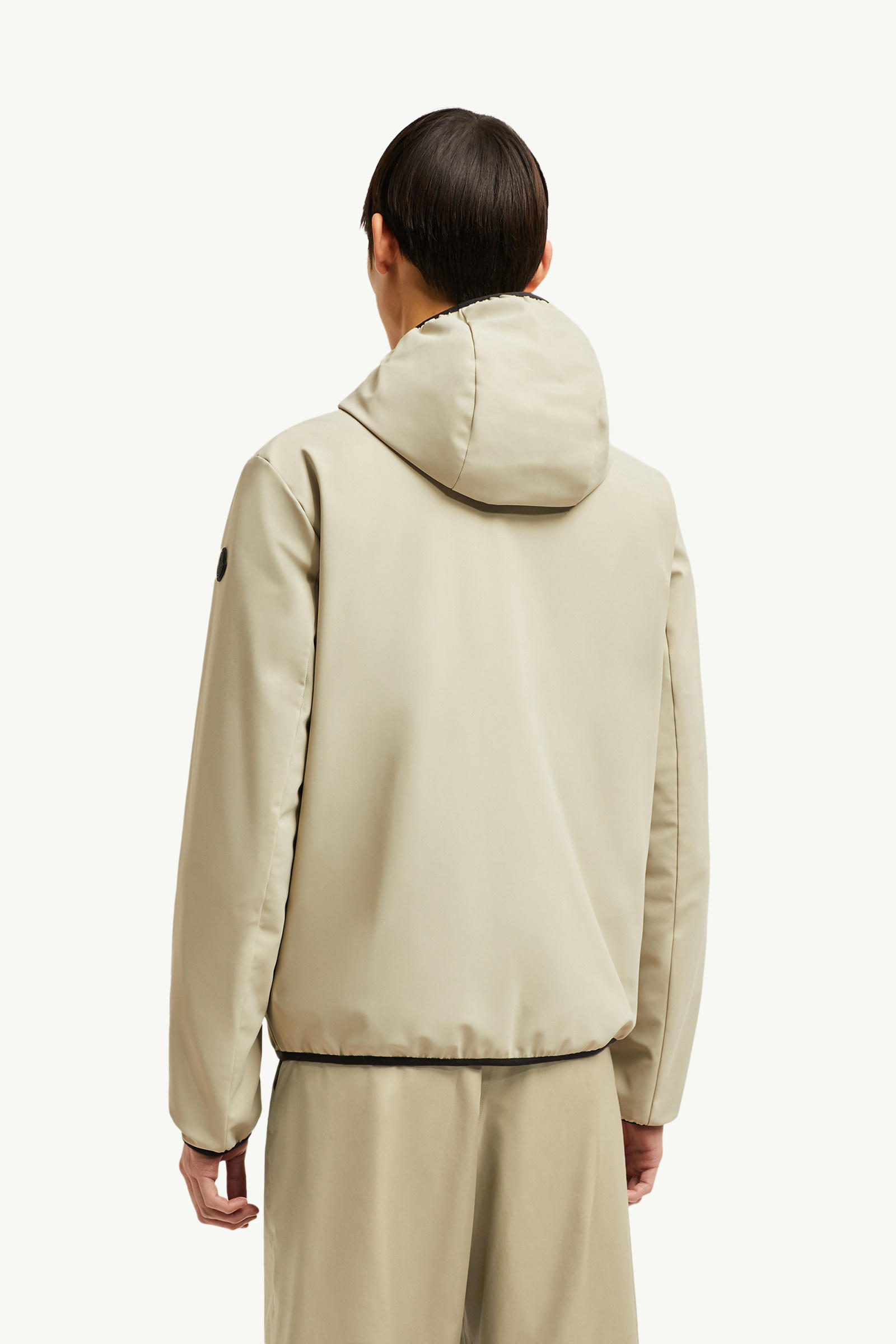 Chalves Hooded Short Down Jacket Men Light Beige Moncler 4