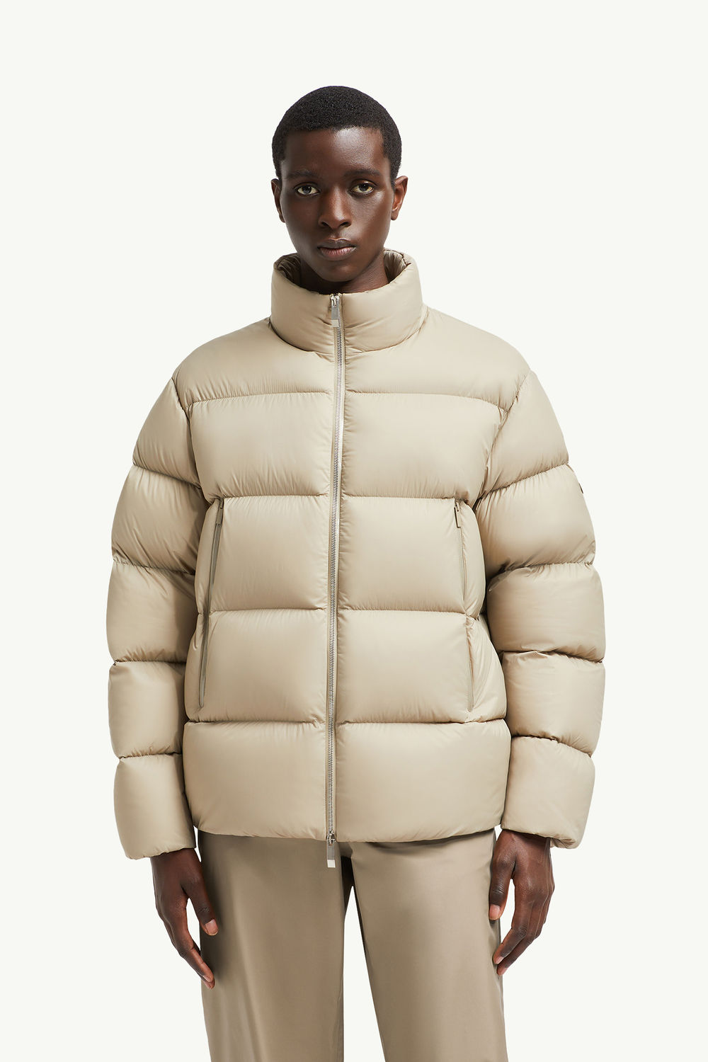 Tarn Short Down Jacket Men Light Beige Moncler 3