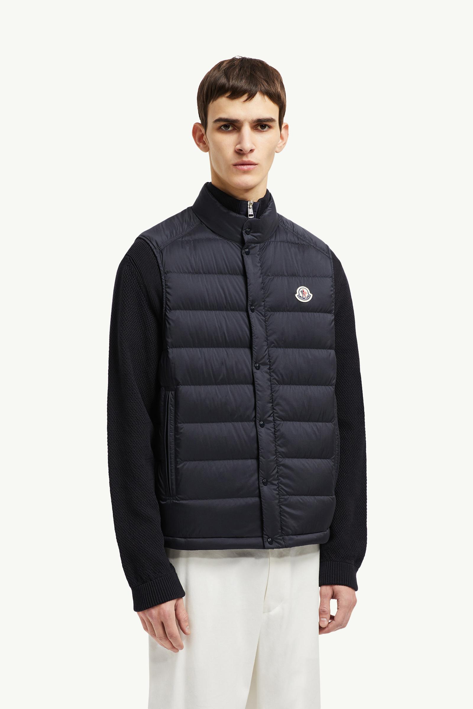 Navy Blue Barthe Down Vest - Vests for Men | Moncler US