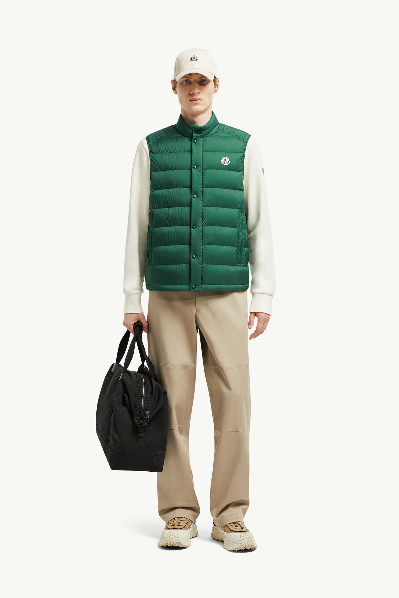 Chaleco plumífero Barthe Hombre Verde Esmeralda Moncler 0