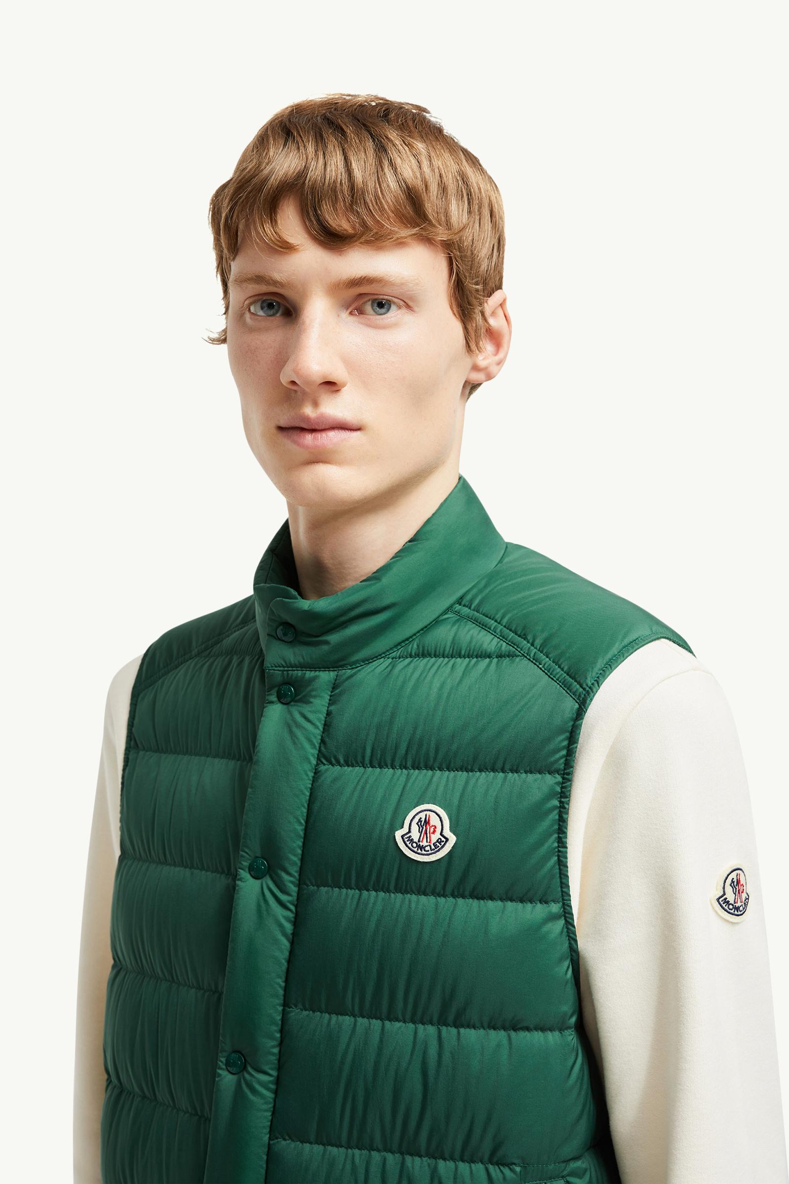 Barthe Down Vest Men Emerald Green Moncler 1