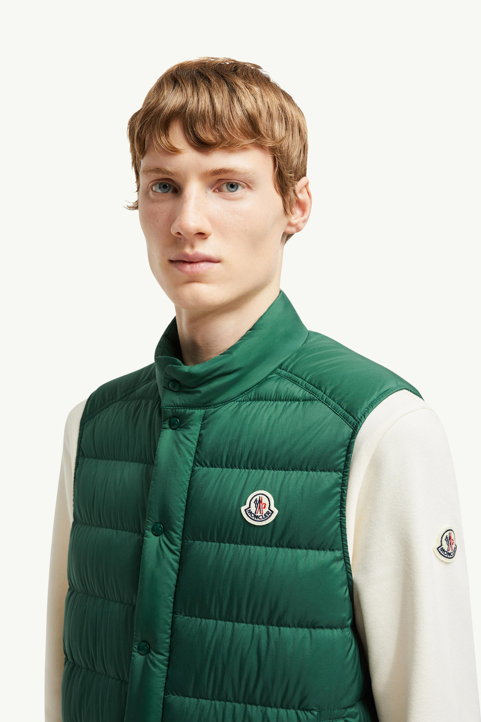 Barthe Down Vest Men Emerald Green Moncler 1
