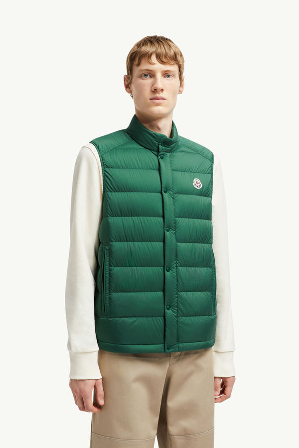 Barthe Down Gilet Men Emerald Green Moncler 3