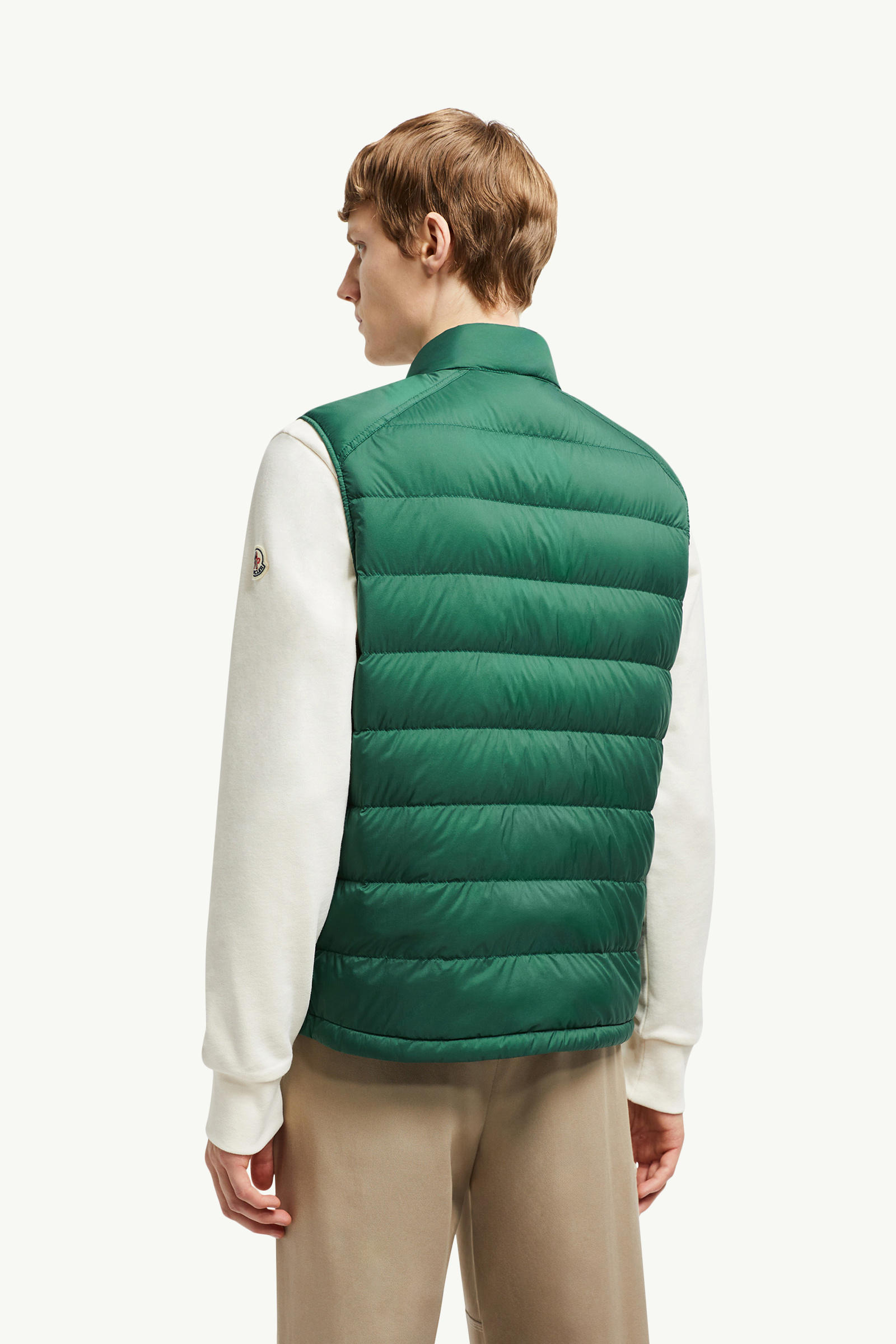 Barthe Down Vest Men Emerald Green Moncler 4