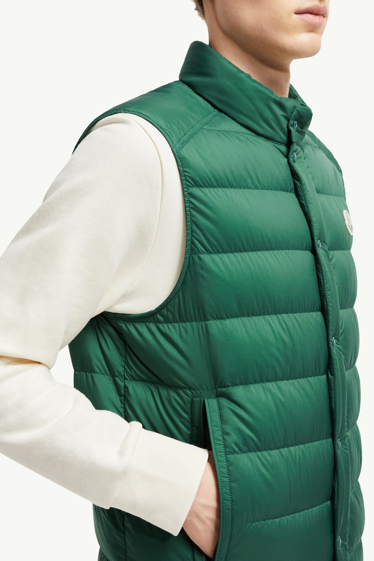 Barthe Down Vest Men Emerald Green Moncler 5