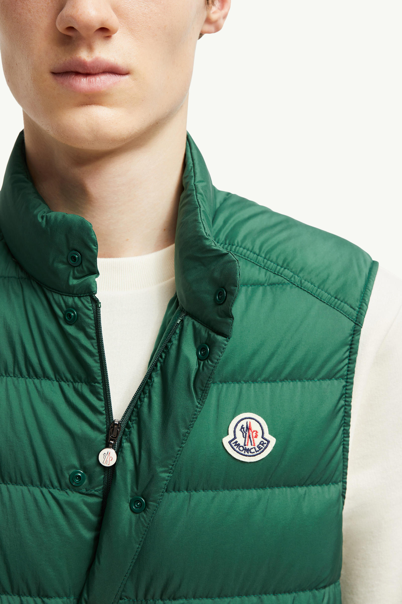 Barthe Down Vest Men Emerald Green Moncler 6