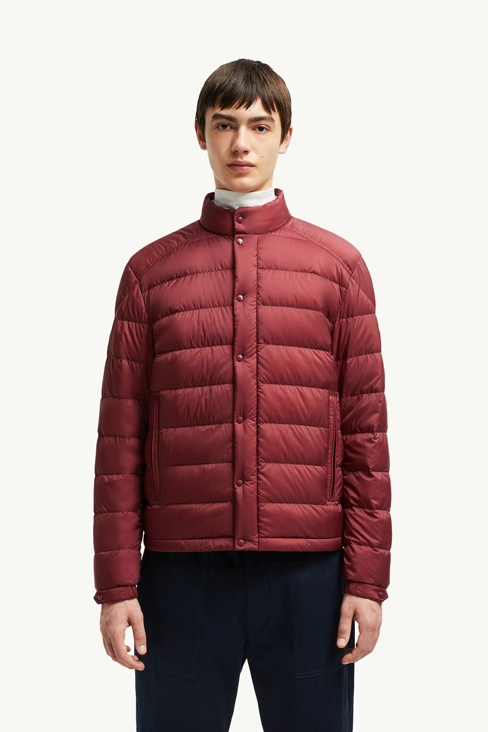 Selves kurze Daunenjacke Herren Ziegelrot Moncler 3