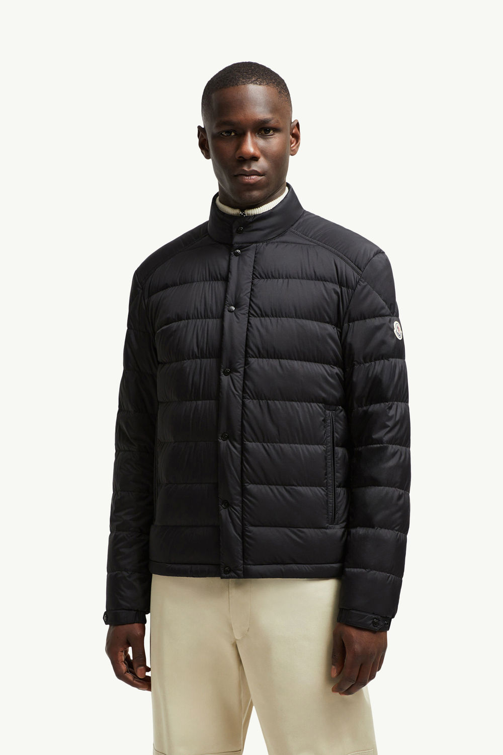 Selves Short Down Jacket Men Black Moncler 3