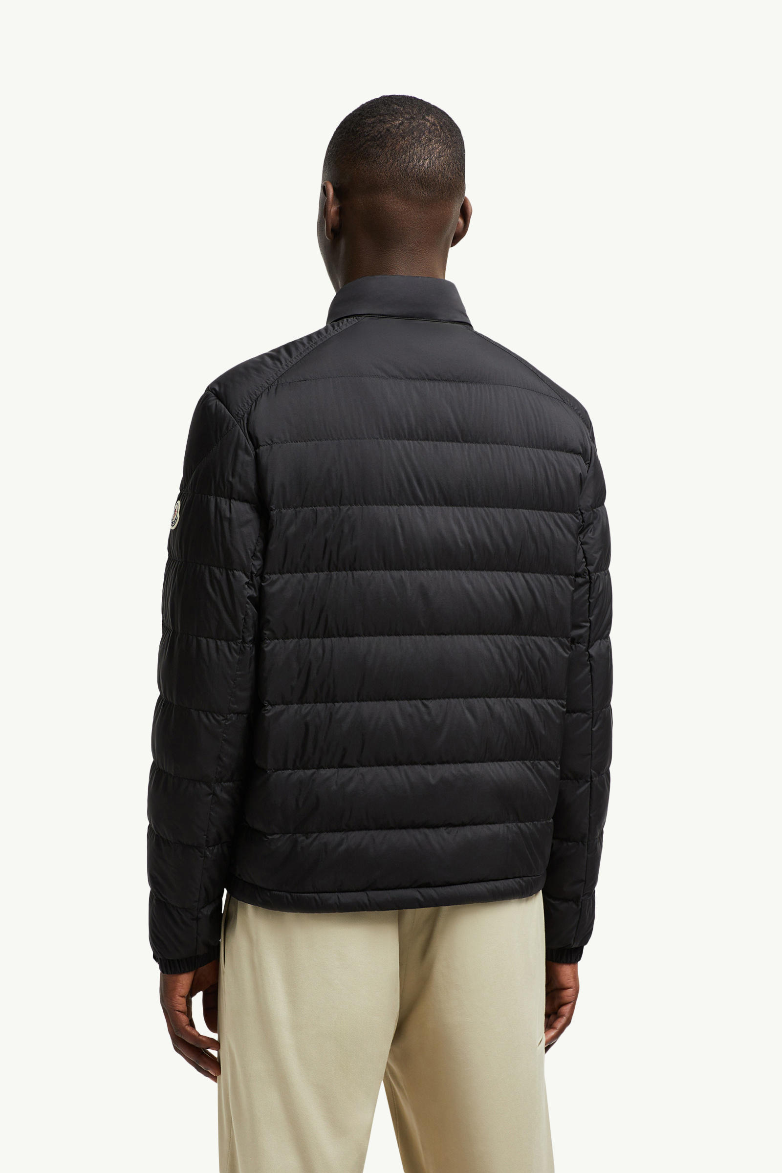 Selves Short Down Jacket Men Black Moncler 4