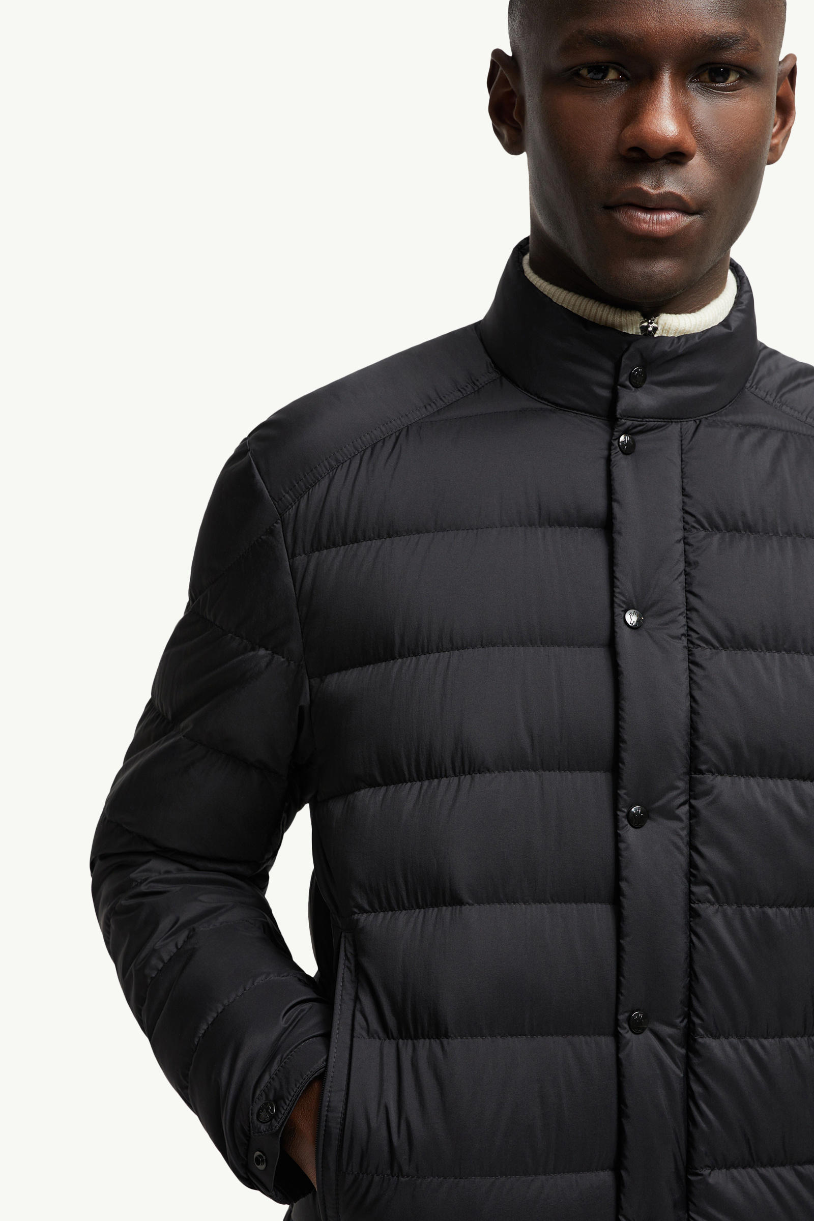 Selves Short Down Jacket Men Black Moncler 5